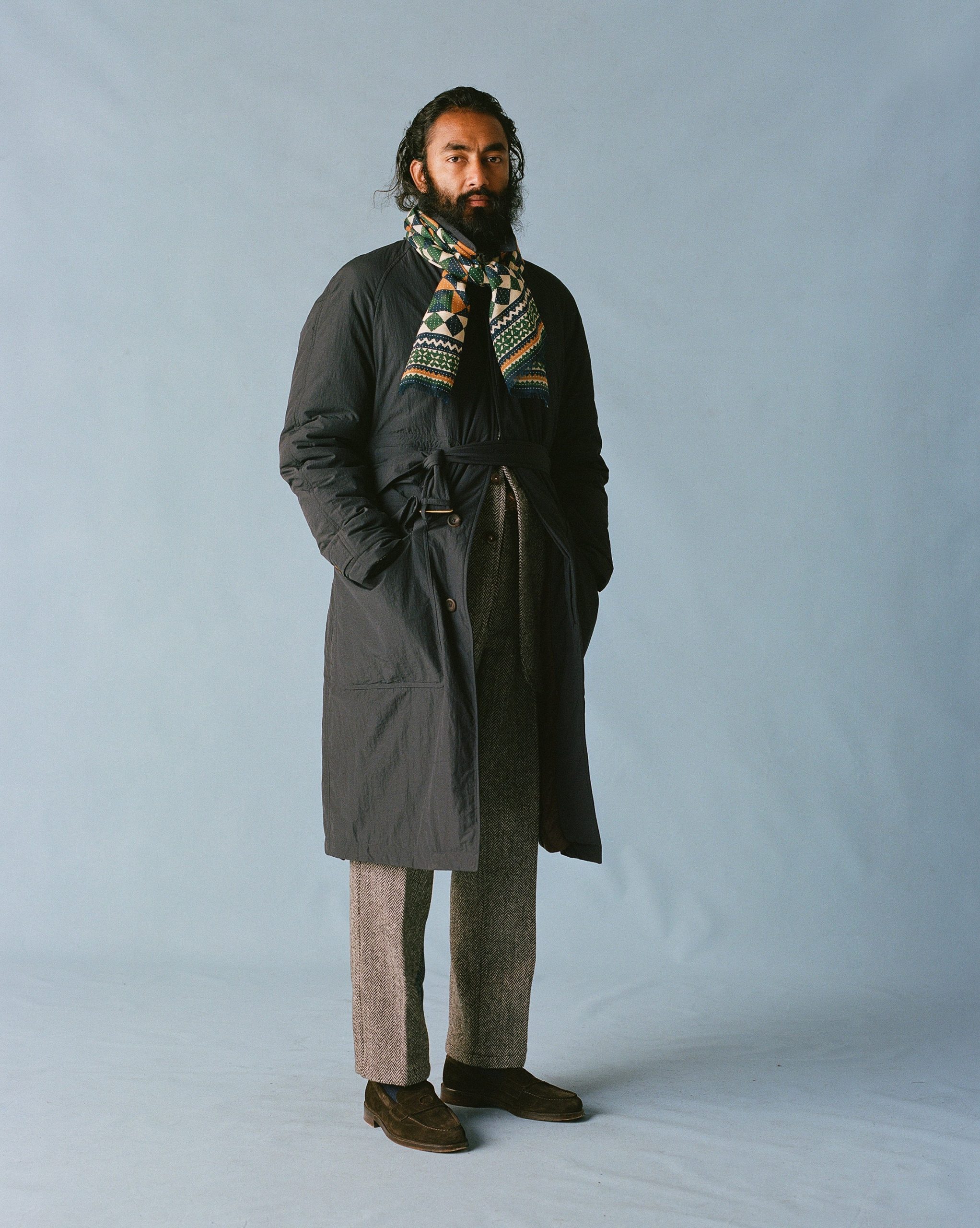 Grey Harris Tweed One Pleat Games Trousers - Image 8