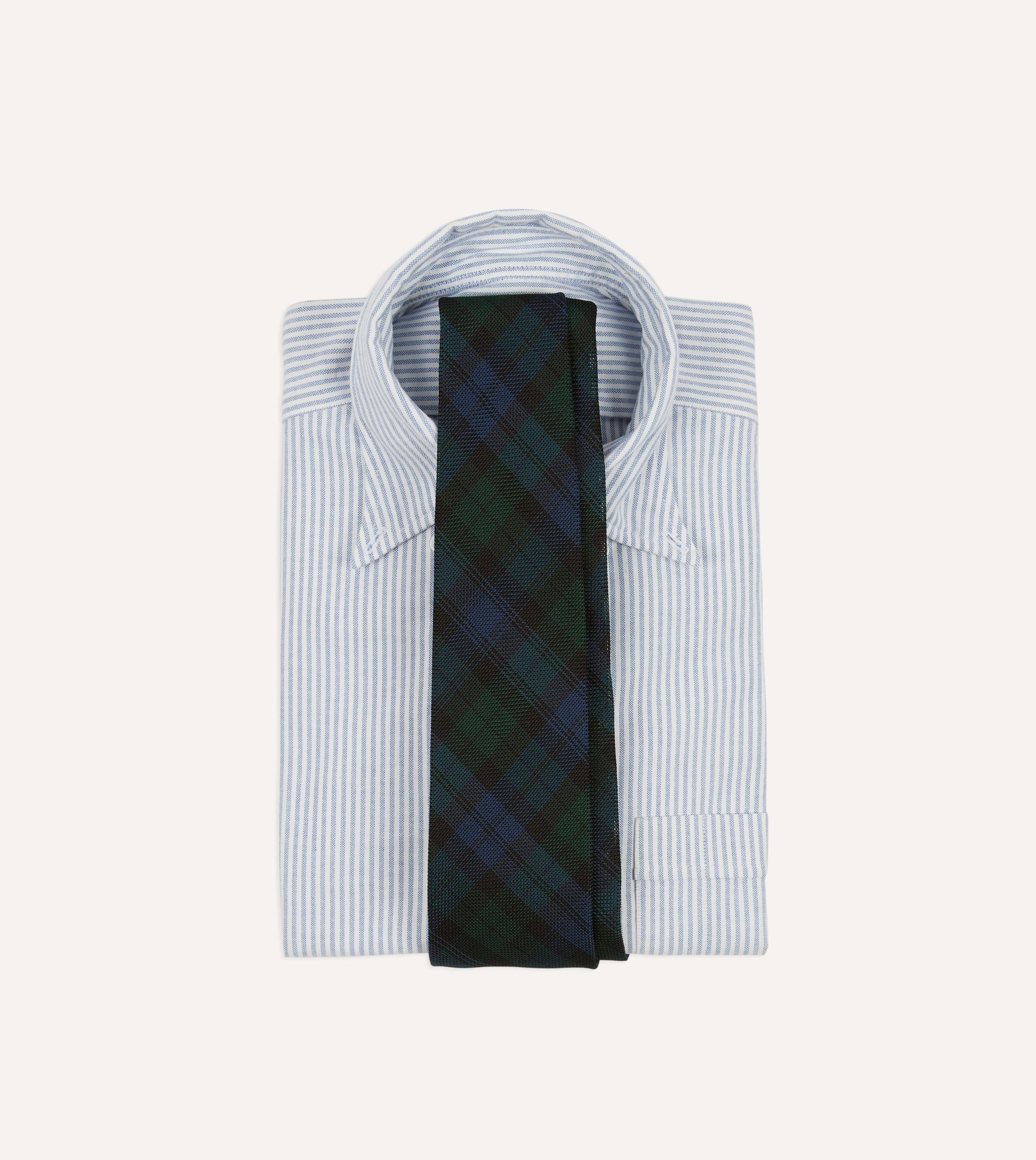 Blackwatch Fine Woven Grenadine Silk Tipped Tie - Image 2