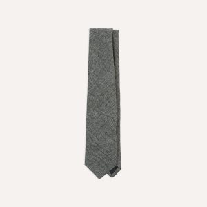Grey Shetland Wool Tipped Tie