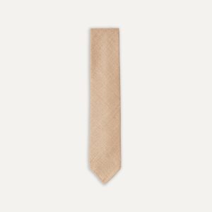 Sand Tussah Hand Rolled Silk Tie