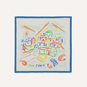 Michael McGregor for Drake's The Port Print Silk Bandana