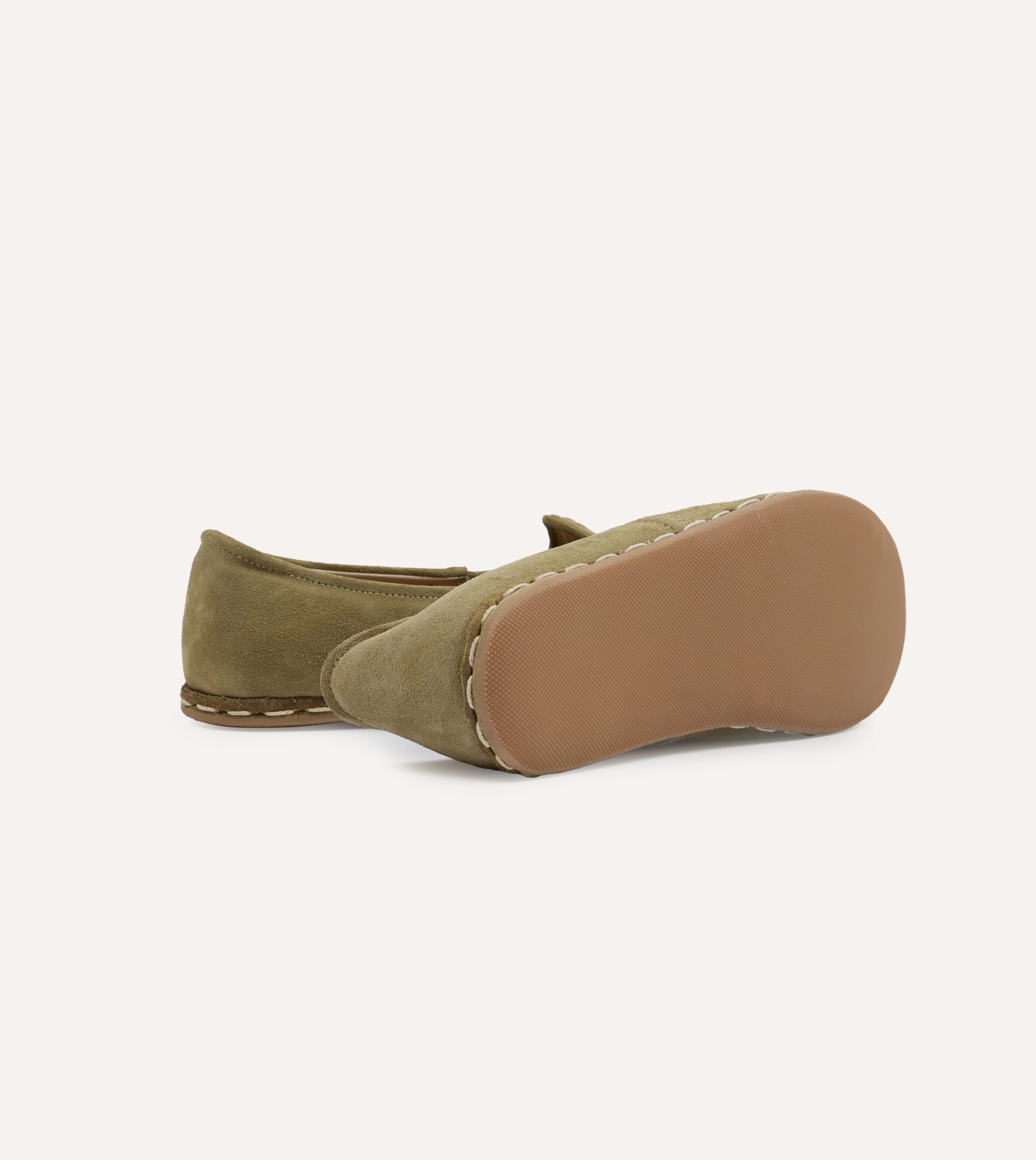 Sabah Olio Olive Suede Shoes - Image 2