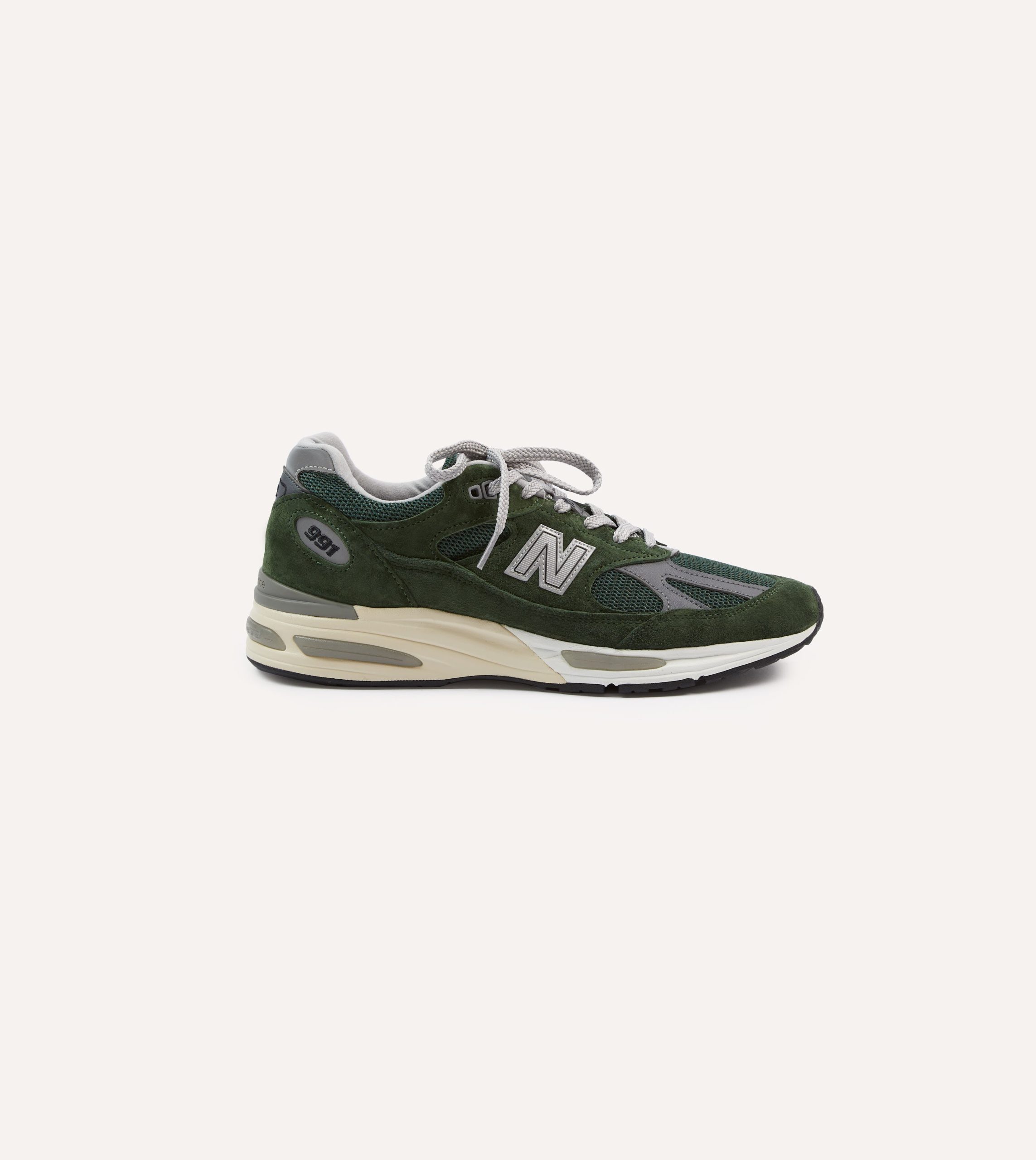 New Balance Kombu Green Made in UK 991v2 Trainers - Image 6