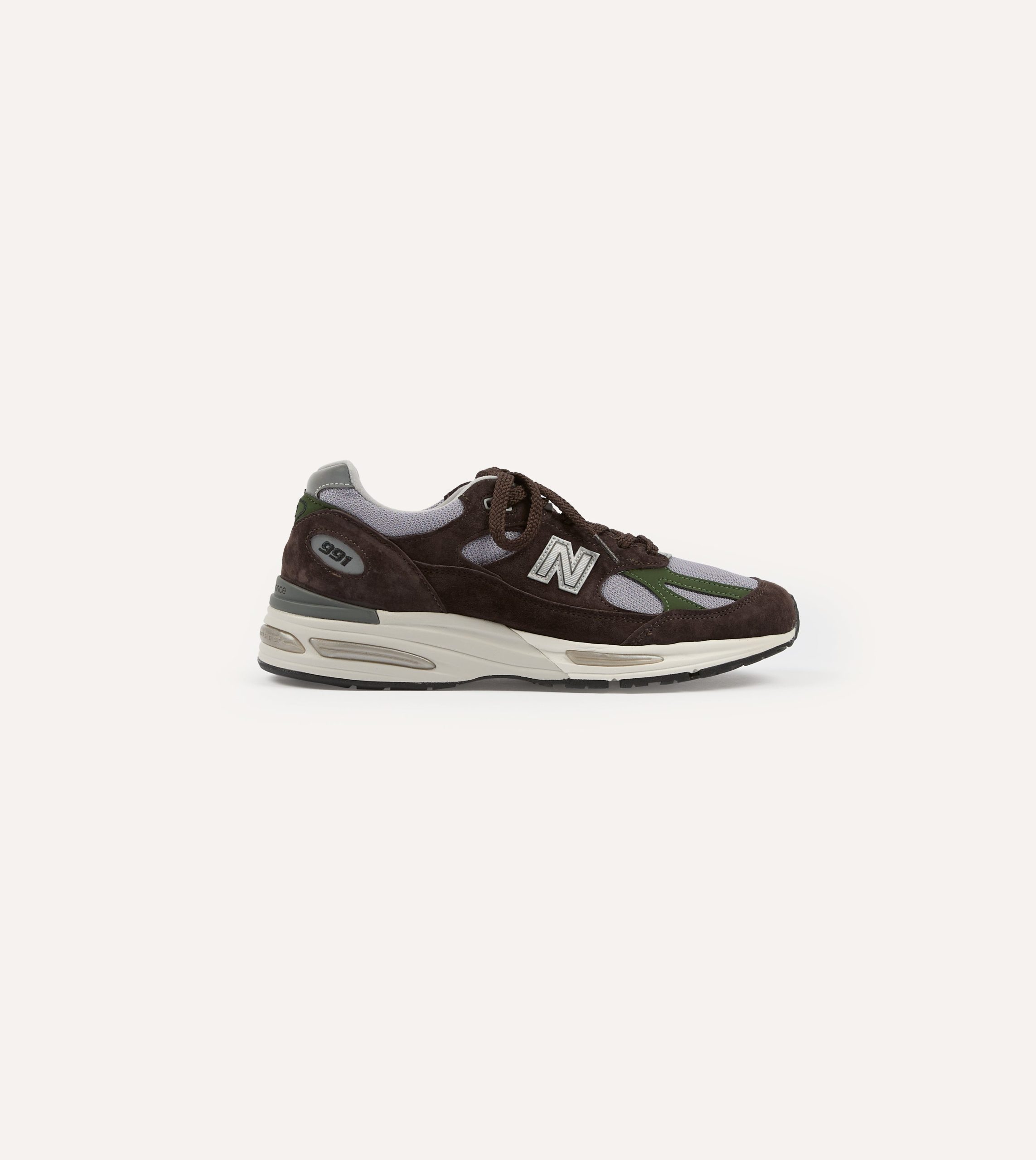 New Balance Brown 'Essentially Offbeat' Made in UK 991v2 Trainers - Image 7