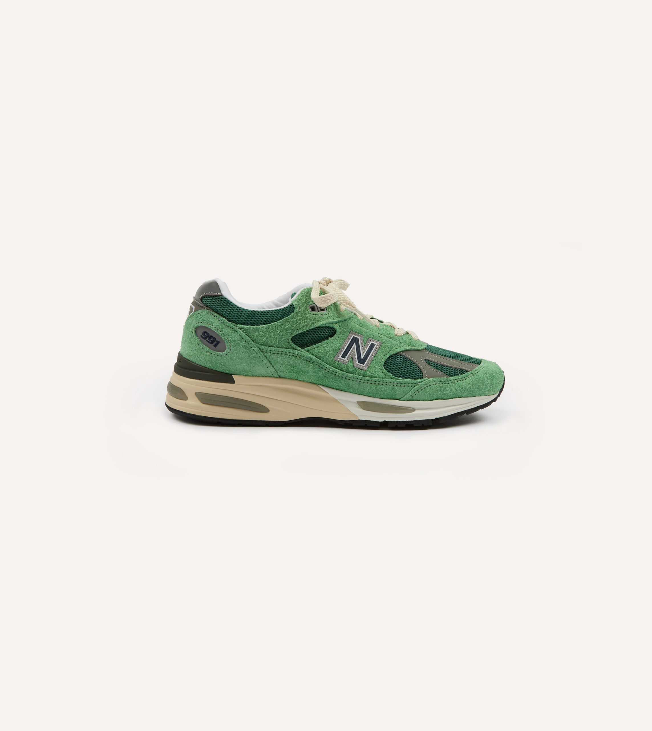 New Balance Green 'Grounded Pastels' Made in UK 991v2 Trainers - Image 7