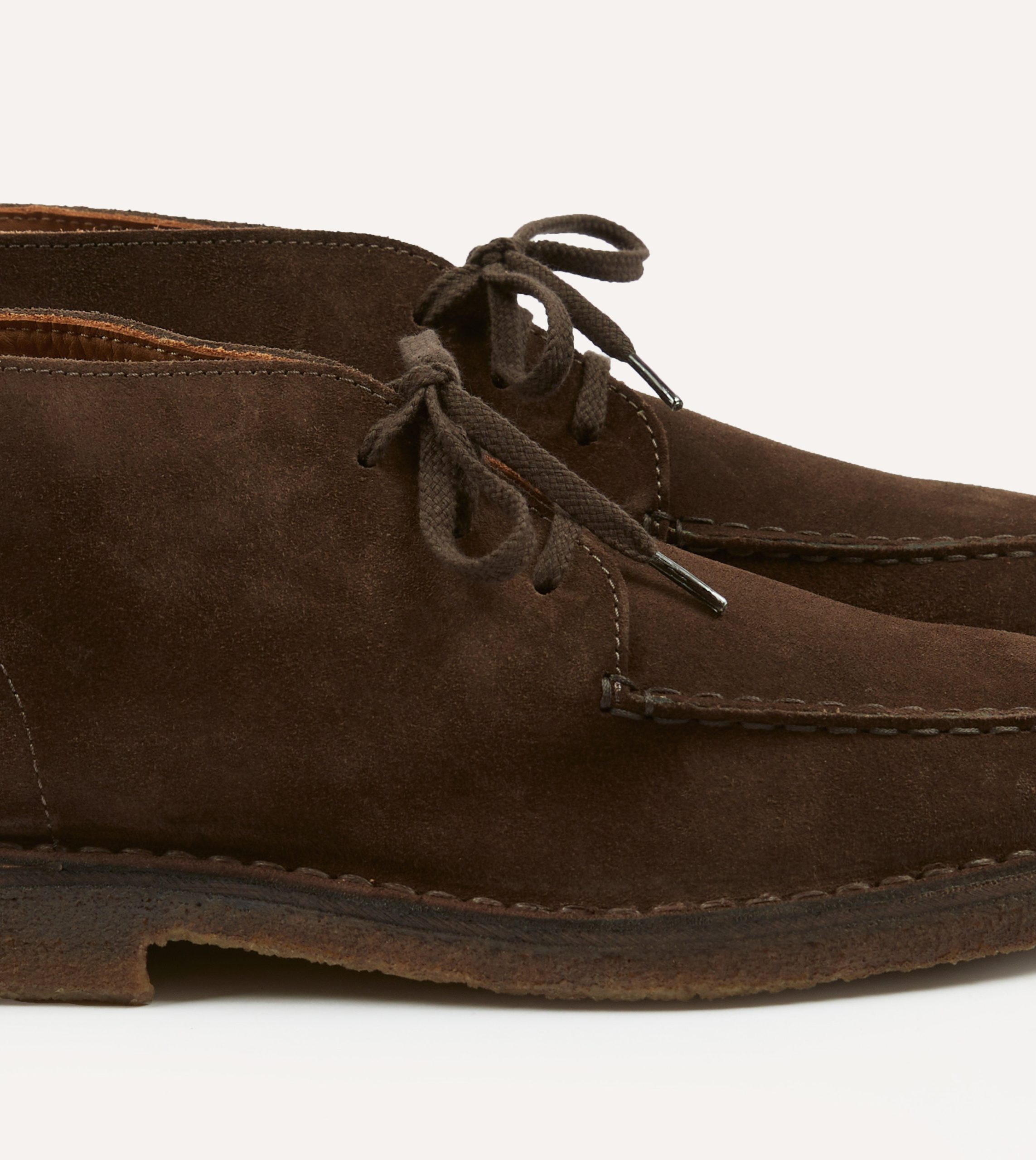 Crosby Moc-Toe Chukka Boot Brown Suede - Image 3
