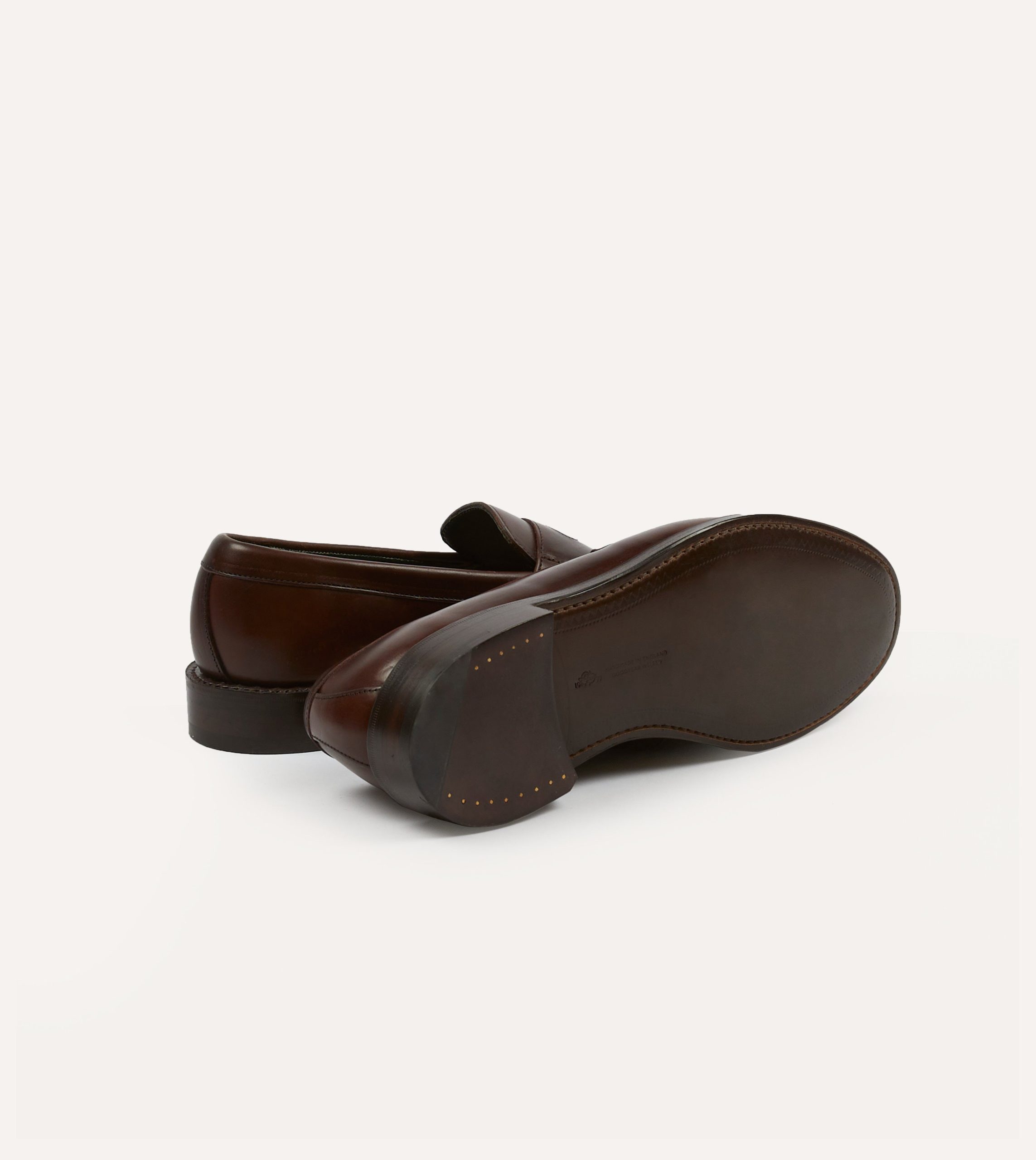 Brown Leather Charles Goodyear Welted Penny Loafer - Image 2