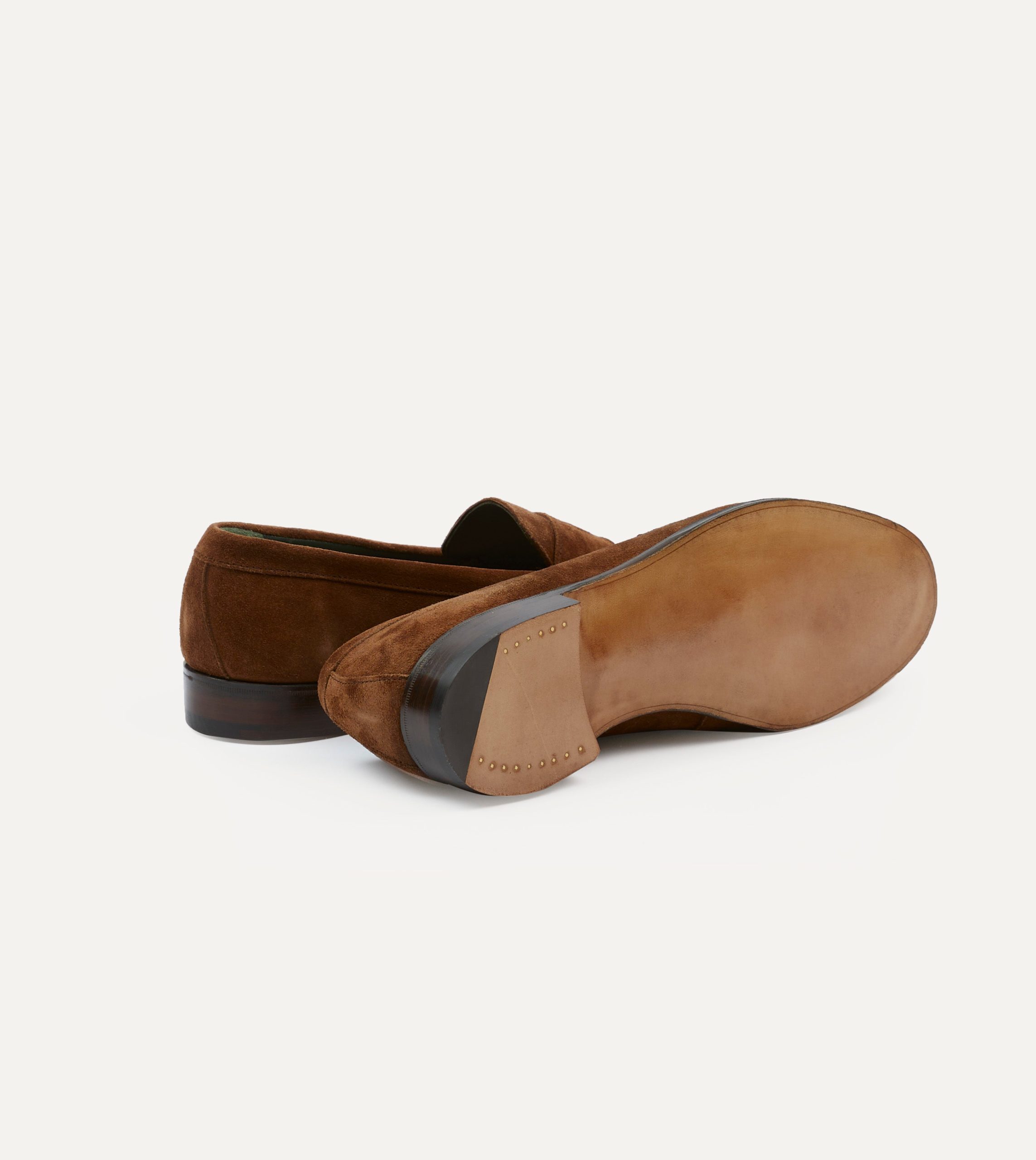 Snuff Suede Charles Mk II Goodyear Welted Penny Loafer - Image 2