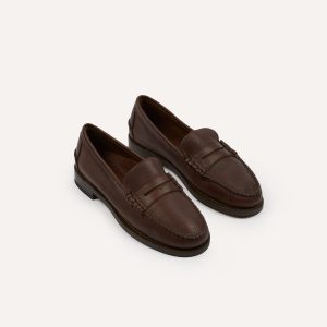 Drake's by Sebago Citysides Dan Bison Leather Loafer