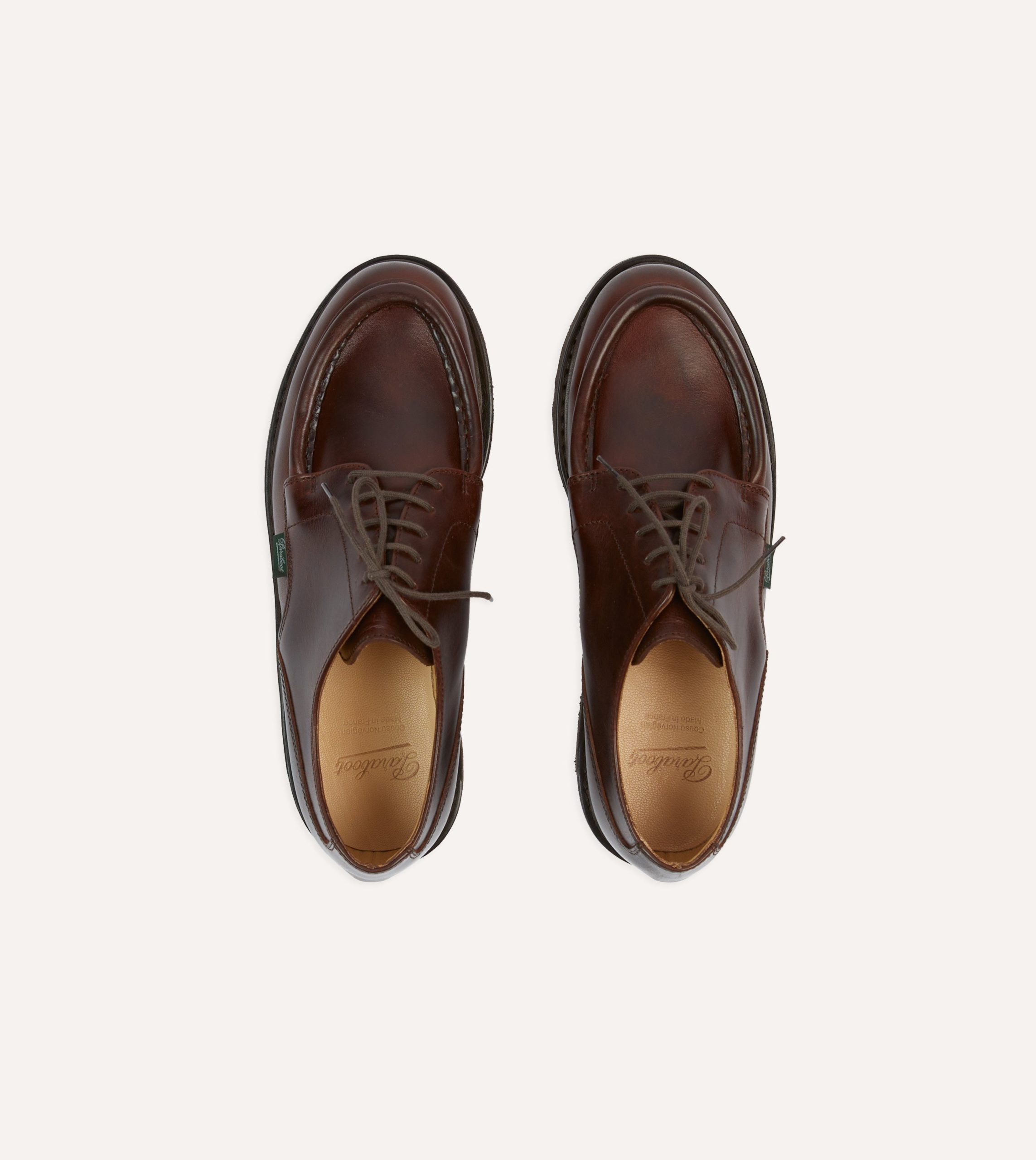Paraboot Villandry Brown Calf Leather Derby Shoe - Image 4