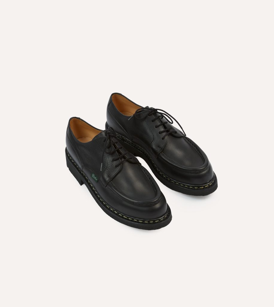 Paraboot Villandry Noir Calf Leather Derby Shoe