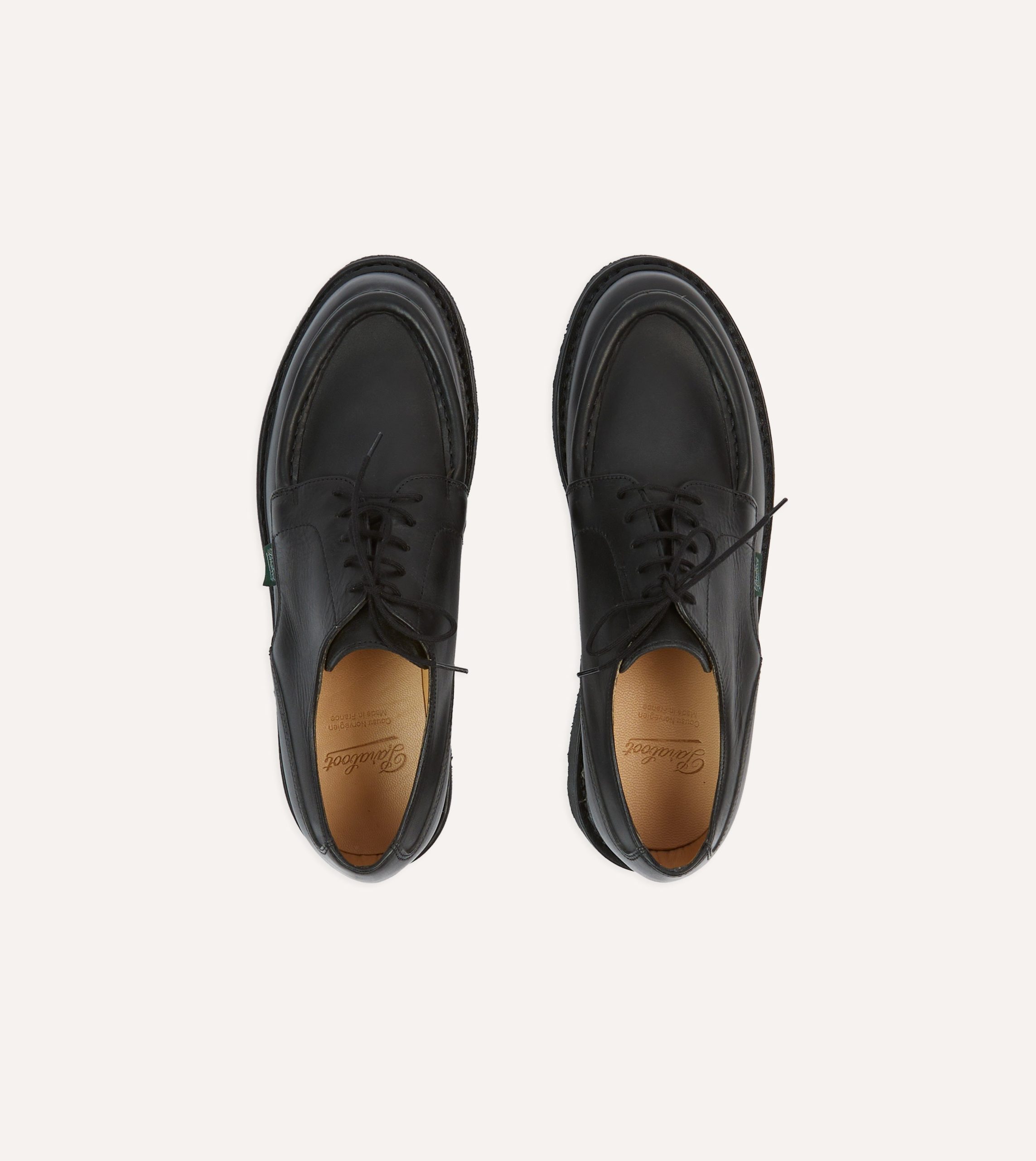 Paraboot Villandry Noir Calf Leather Derby Shoe - Image 4