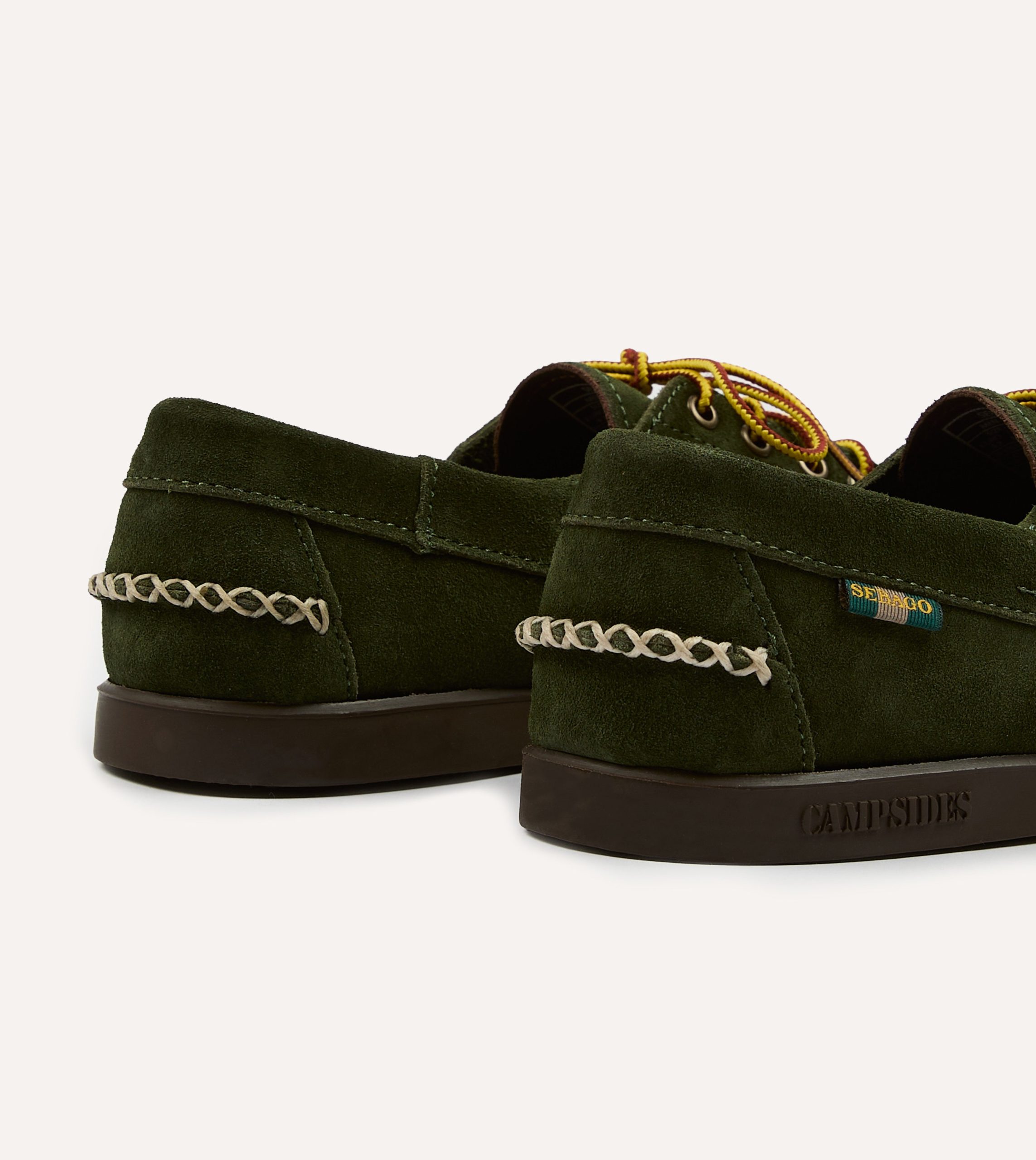 Drake's by Sebago Campsides Askook Kilt Green Suede Shoe - Image 5