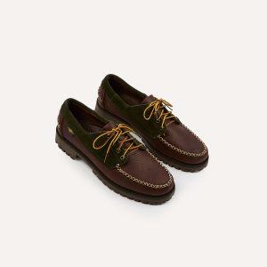 Drake's by Sebago Campsides Askook Patchwork Suede Shoe