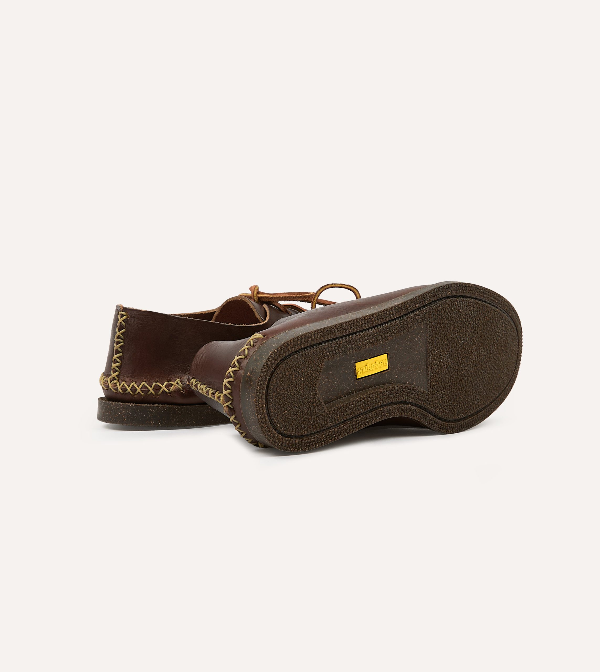 Yuketen Brown Two-Piece Oxford with Camp Sole - Image 2