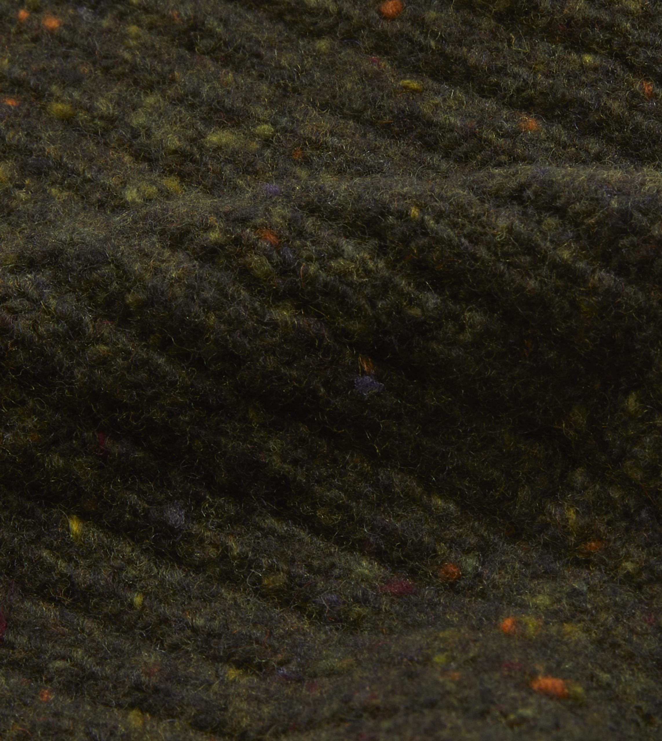 Green Ribbed Merino Donegal Knit Cap - Image 2