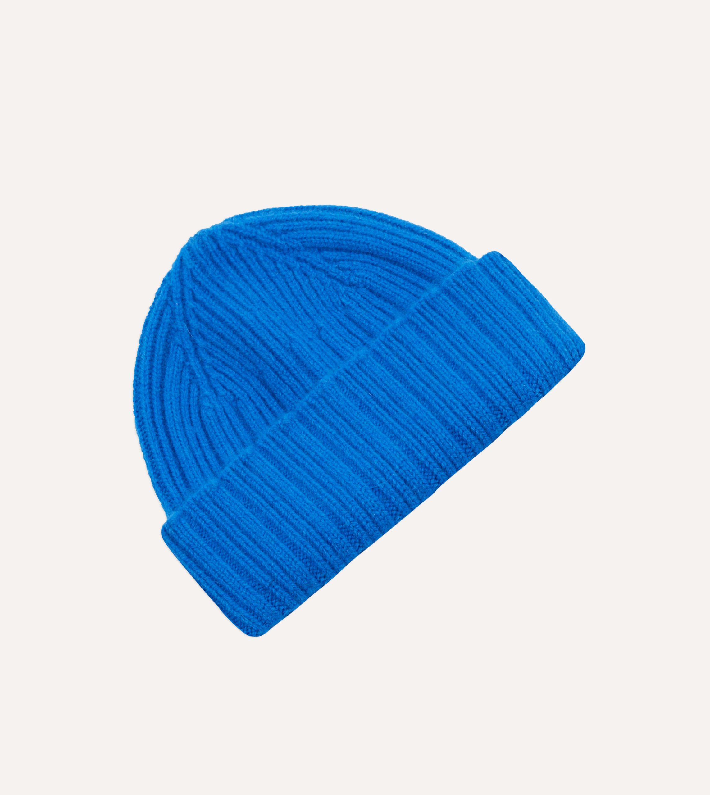 Blue Geelongora Ribbed Knit Cap - Image 4