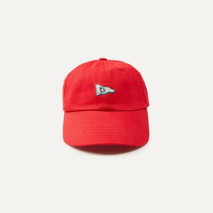 Red 'D' Flag Emblem Cotton Twill Baseball Cap