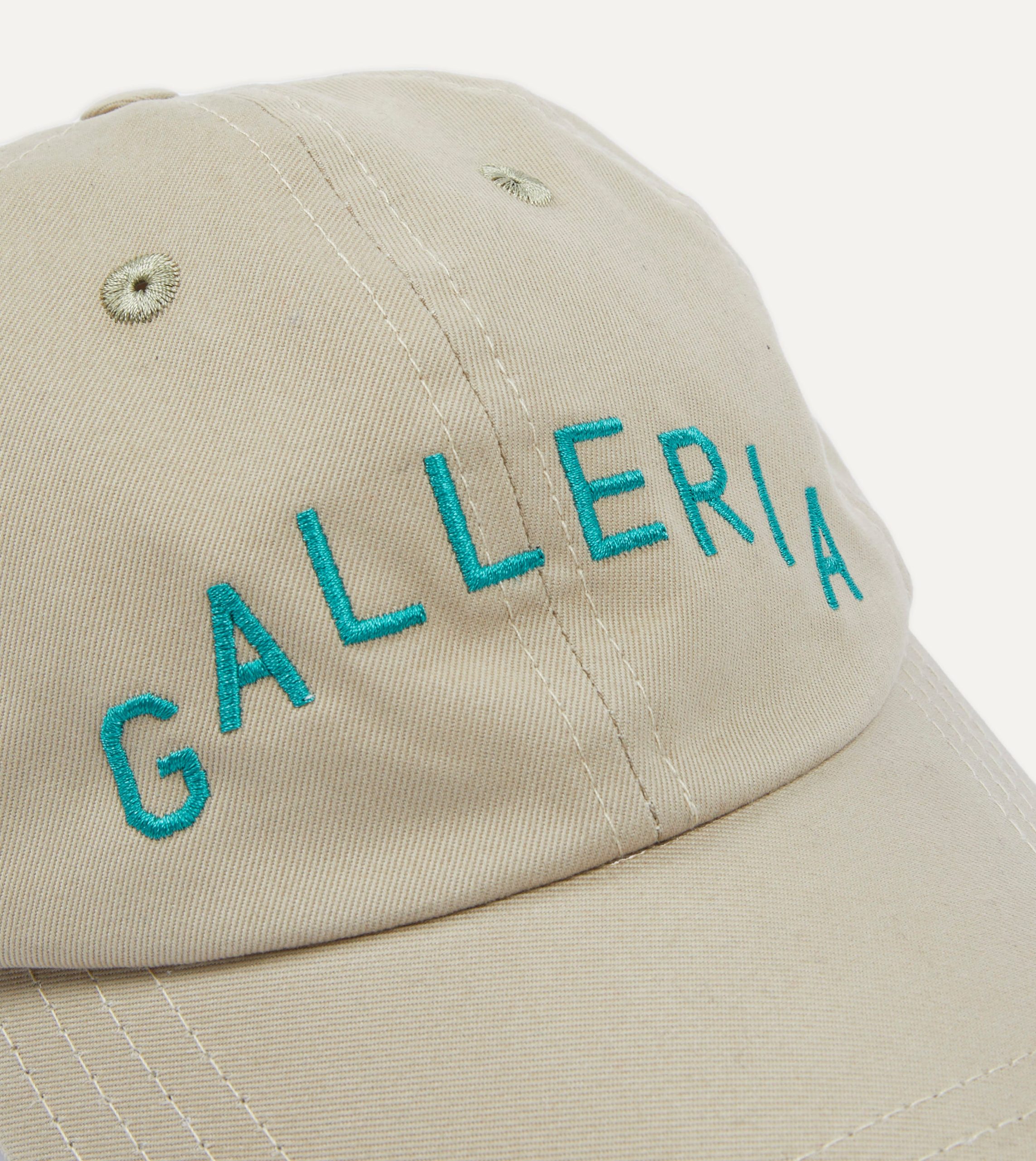 Ecru Galleria Emblem Cotton Twill Baseball Cap - Image 2