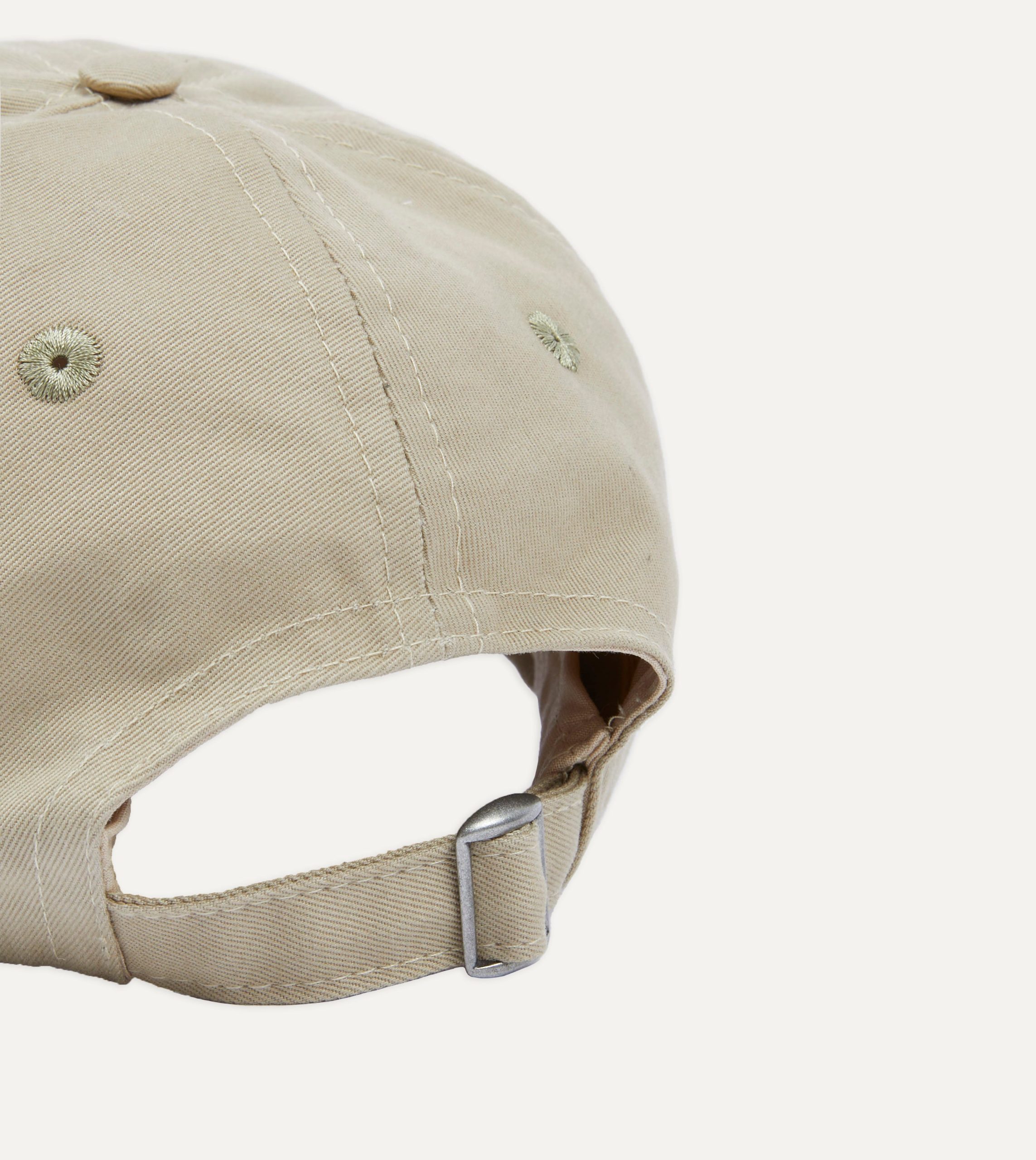 Ecru Galleria Emblem Cotton Twill Baseball Cap - Image 3