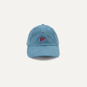 Blue Pigeon Flag Emblem Cotton Corduroy Baseball Cap