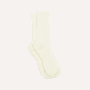 Ecru Cotton Sports Socks