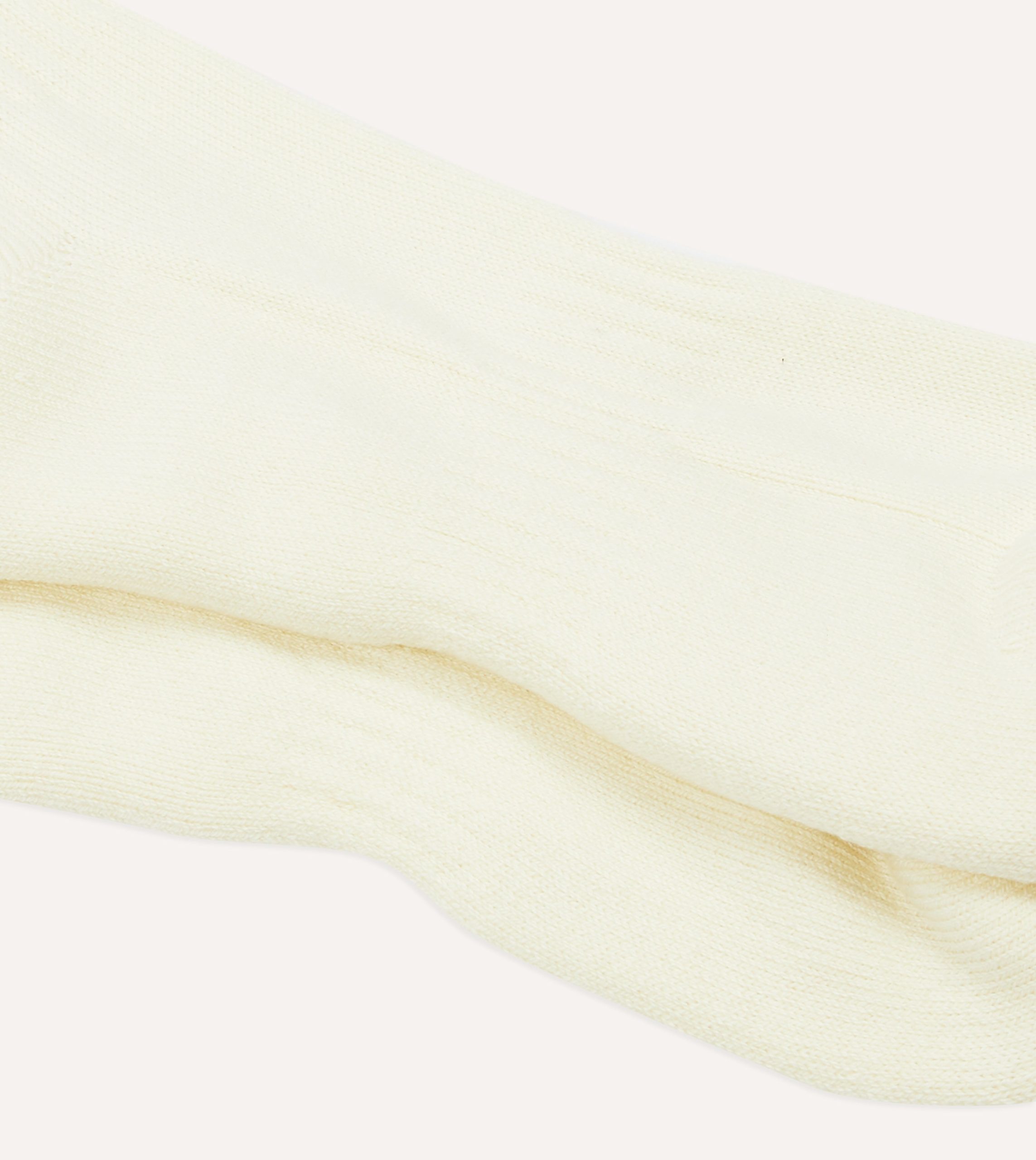 Ecru Cotton Sports Socks - Image 2