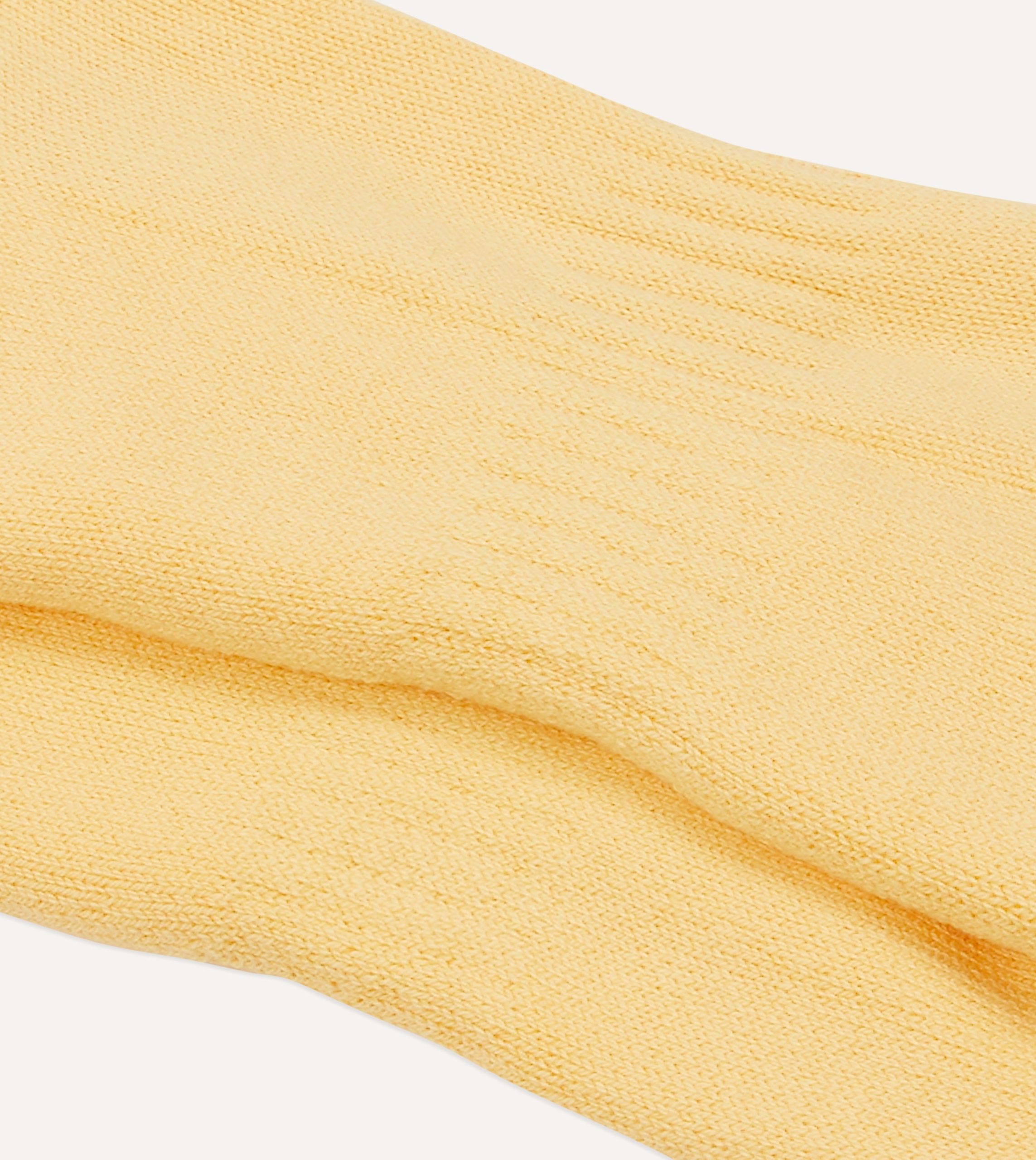 Light Yellow Cotton Sports Socks - Image 2