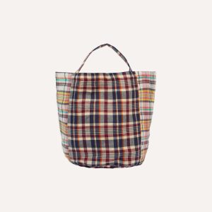 Patchwork Madras Cotton Tote Bag