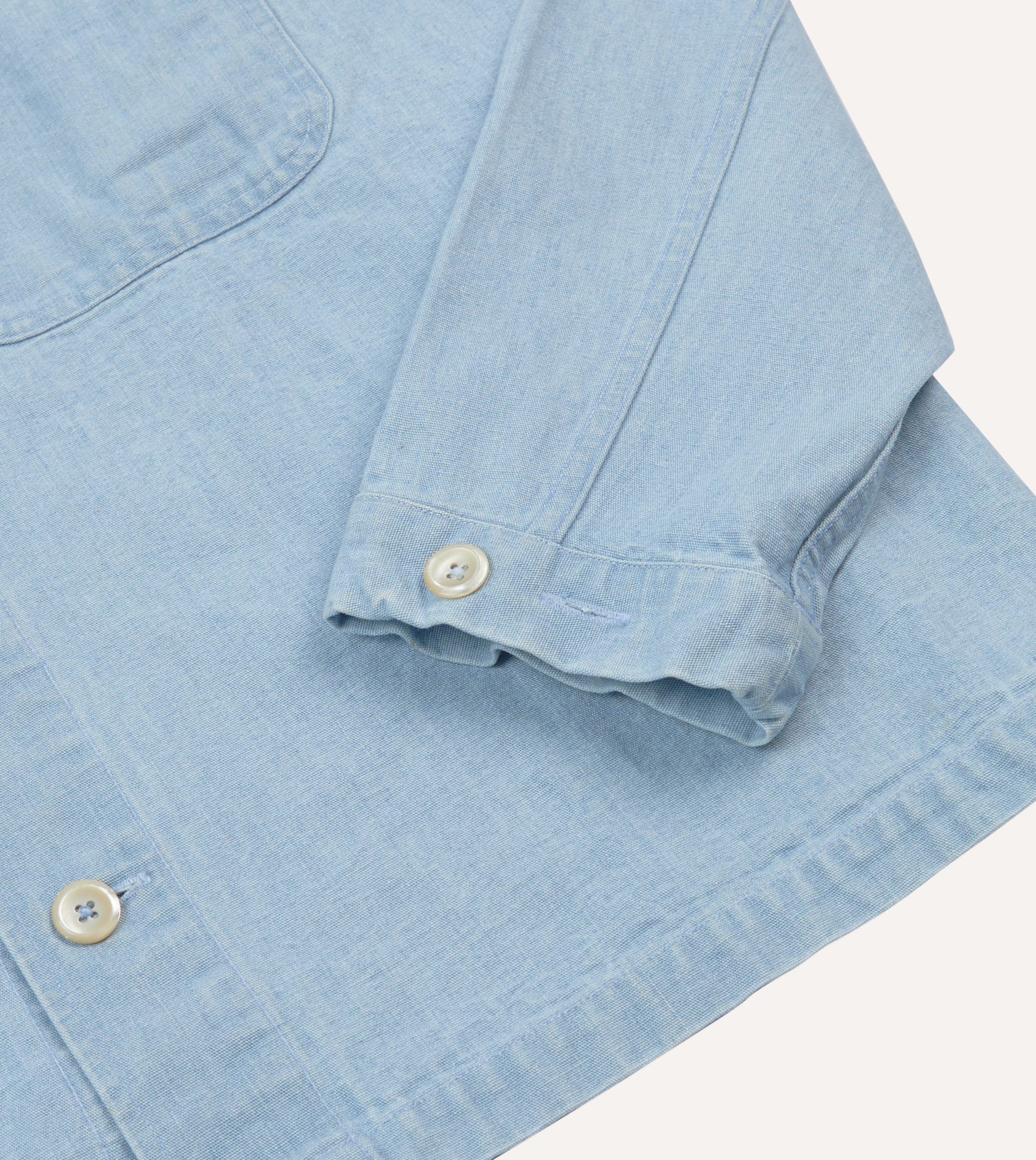 Bleach Wash Denim Field Shirt - Image 5