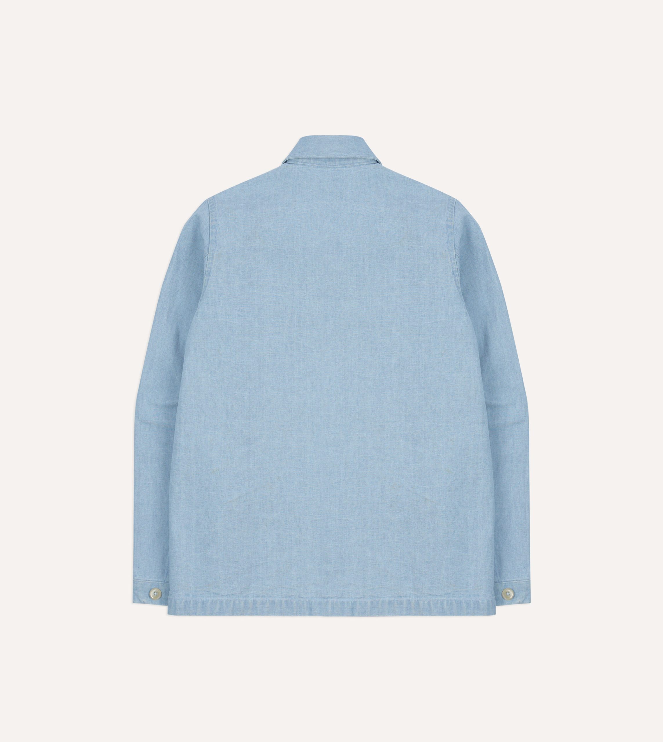 Bleach Wash Denim Field Shirt - Image 6