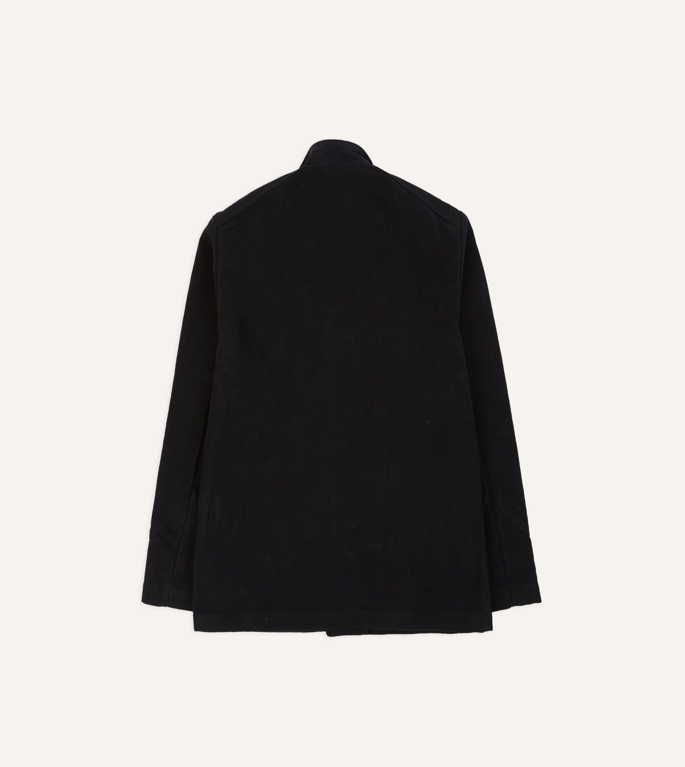 Dark Navy Moleskin Utility Jacket - Image 10