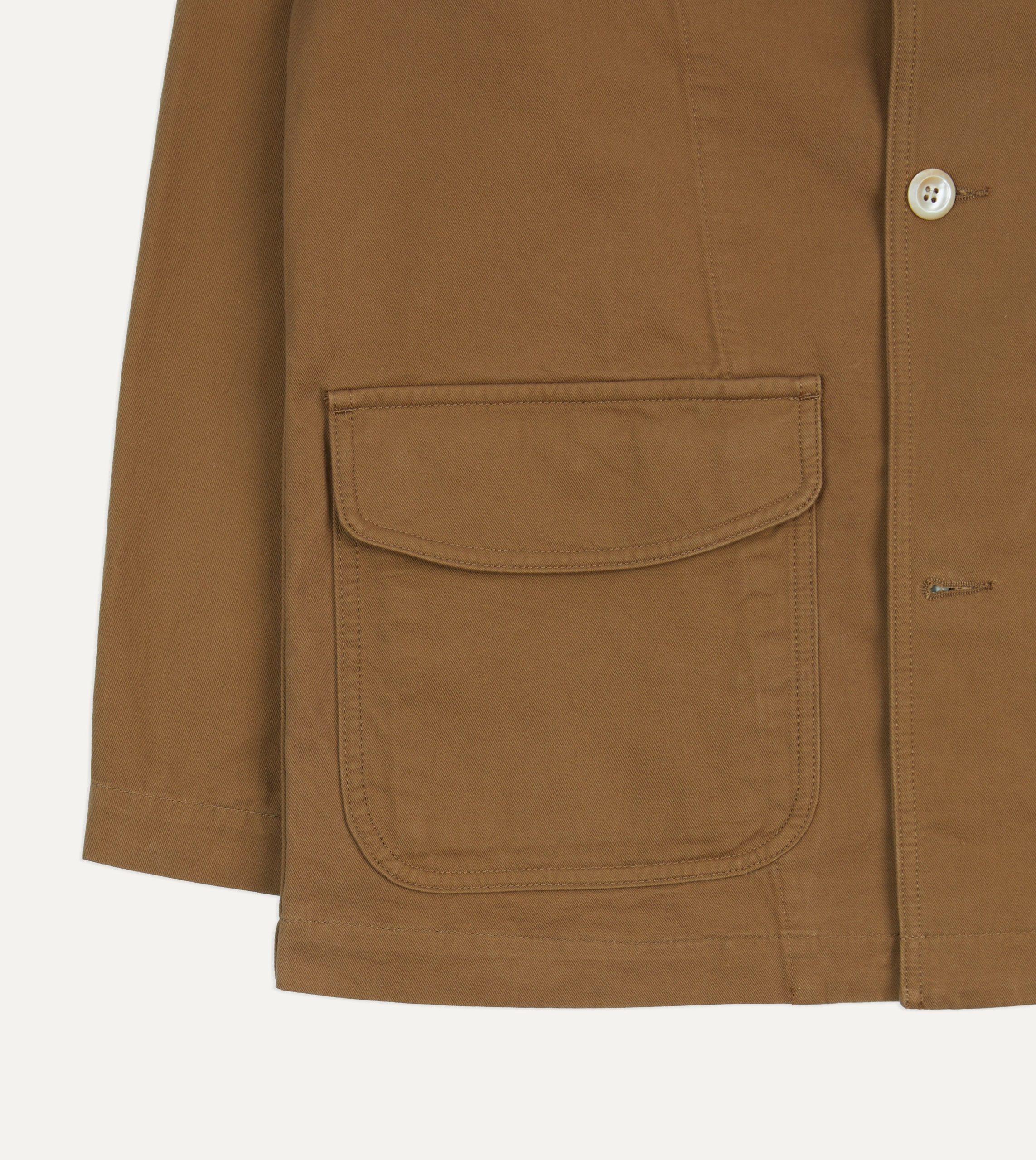 Tan Cotton Three-Pocket Chore Jacket - Image 6
