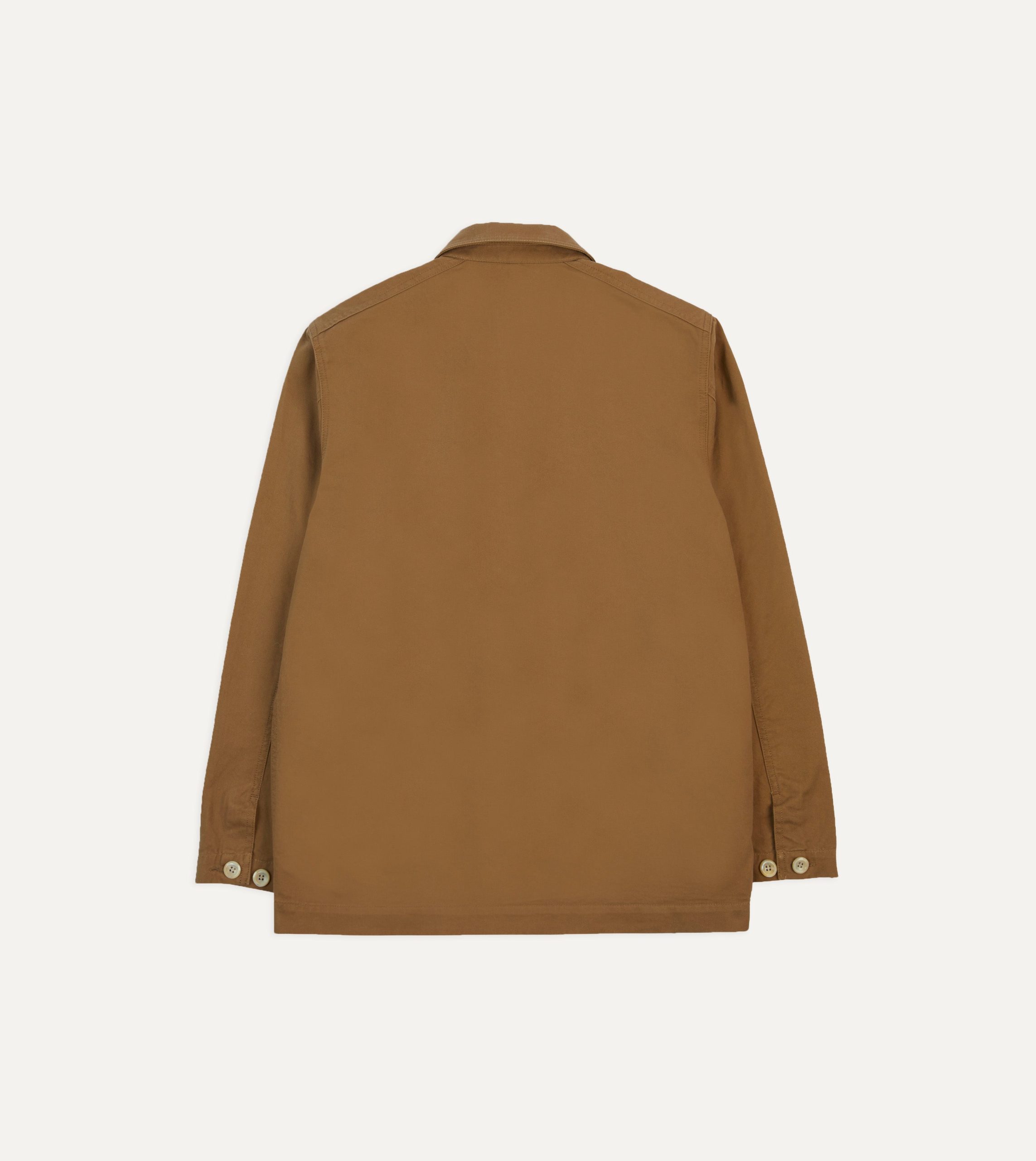 Tan Cotton Three-Pocket Chore Jacket - Image 8