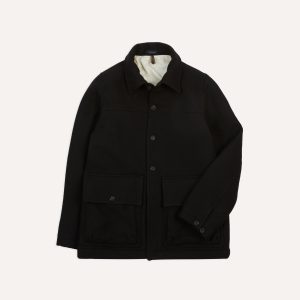 Black Wool Donkey Jacket