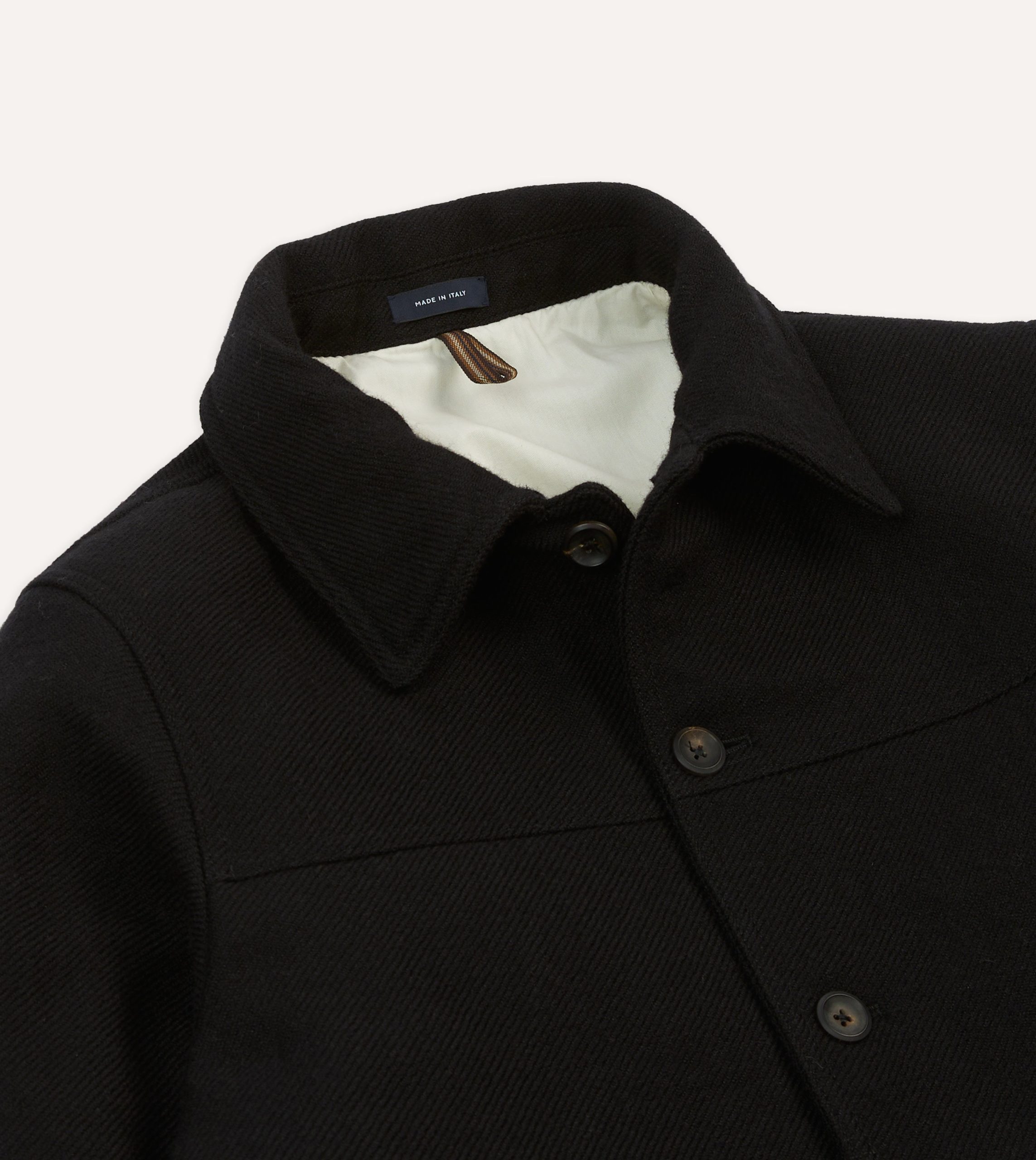 Black Wool Donkey Jacket - Image 3