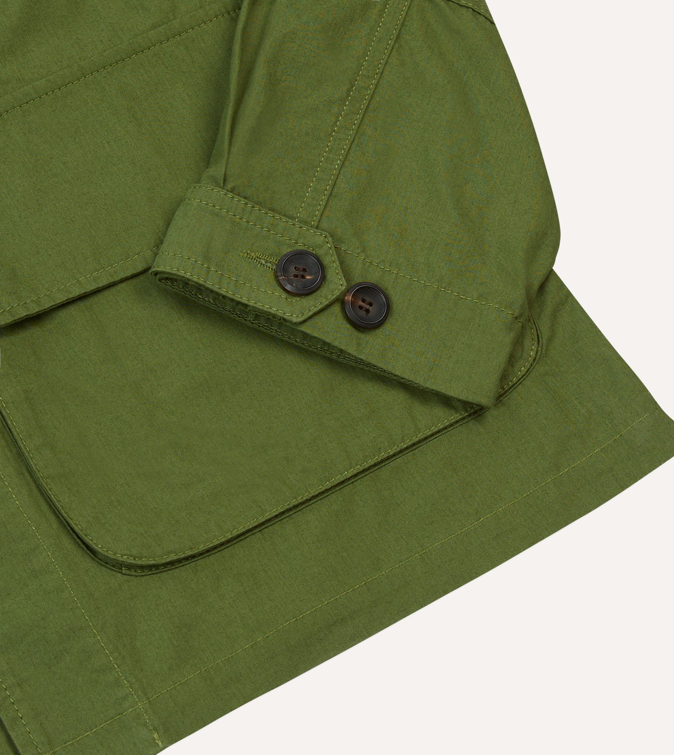 Olive Cotton Jungle Jacket - Image 8