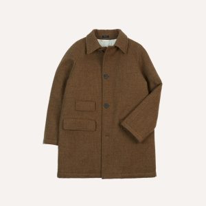 Brown Wool Car Coat