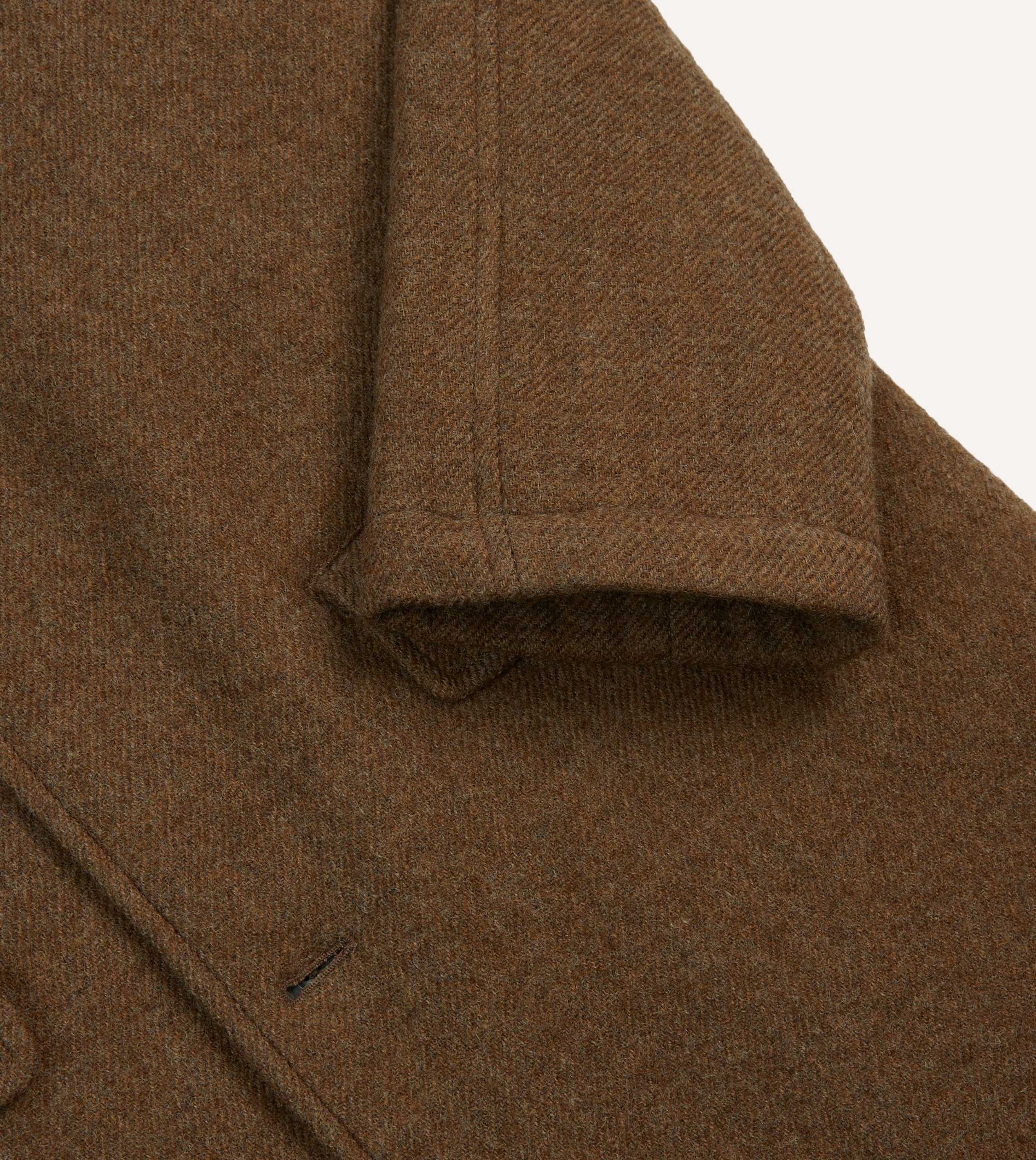 Brown Wool Car Coat - Image 4