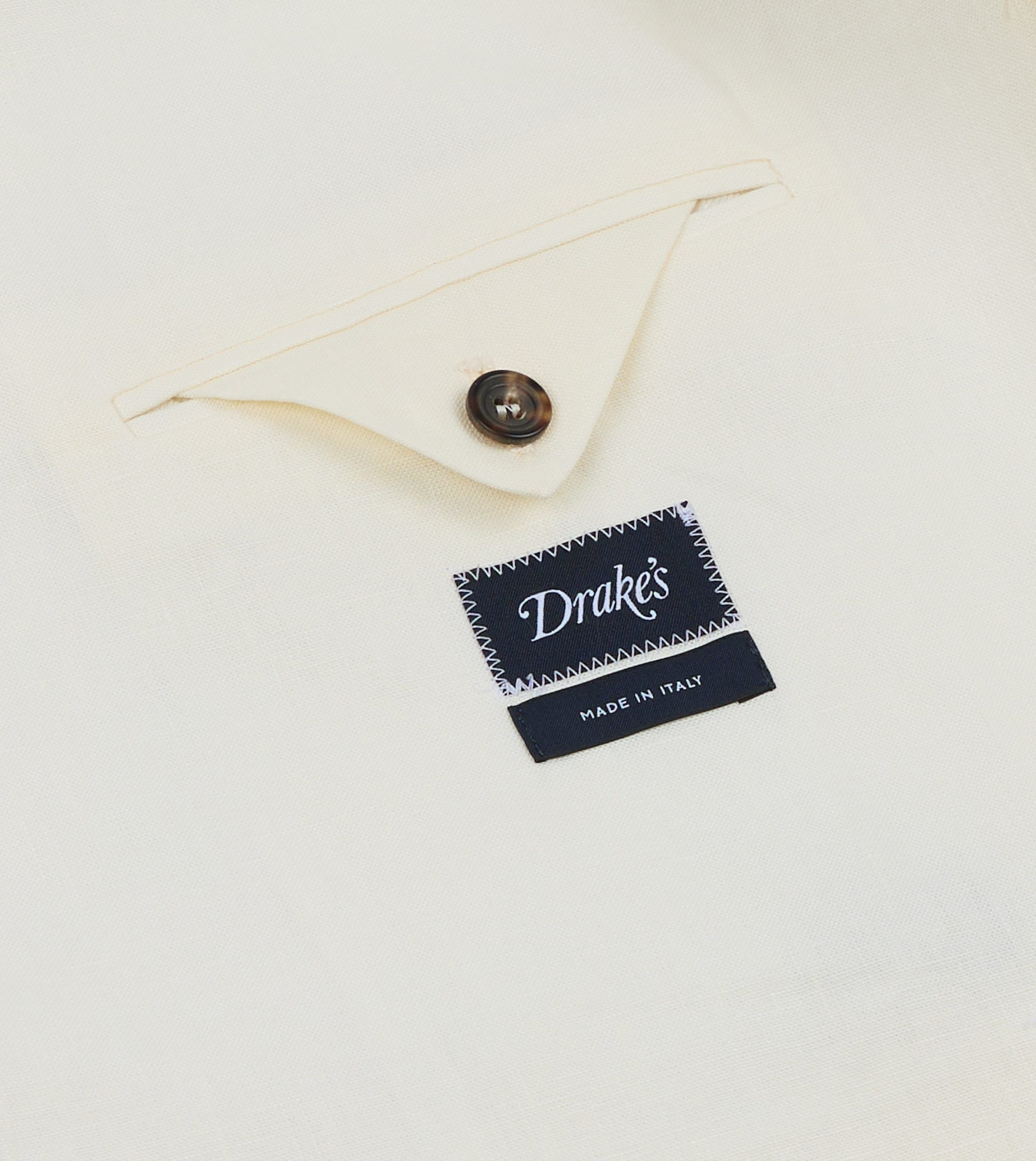 Ecru Linen Double-Breasted Tailored Jacket - Image 7