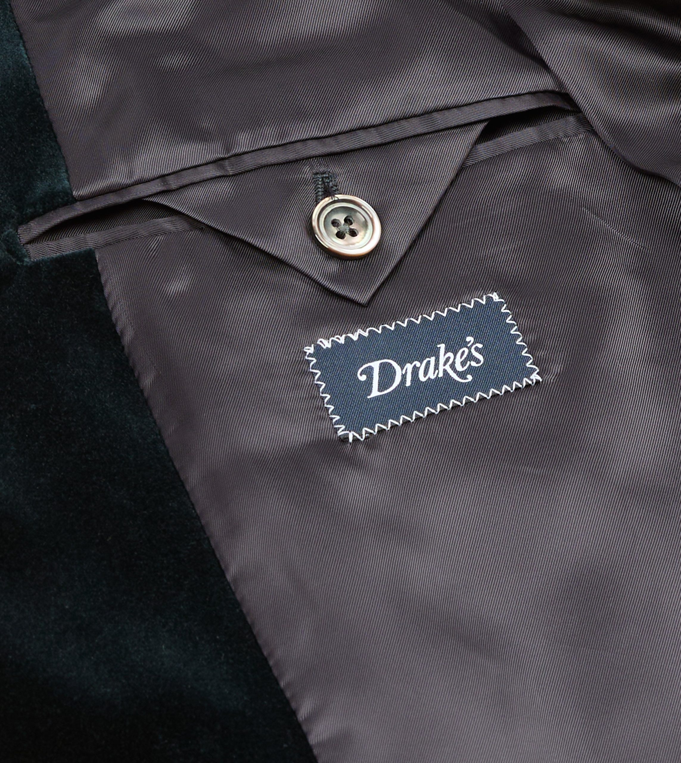 Navy Velvet Double-Breasted Blazer - Image 7