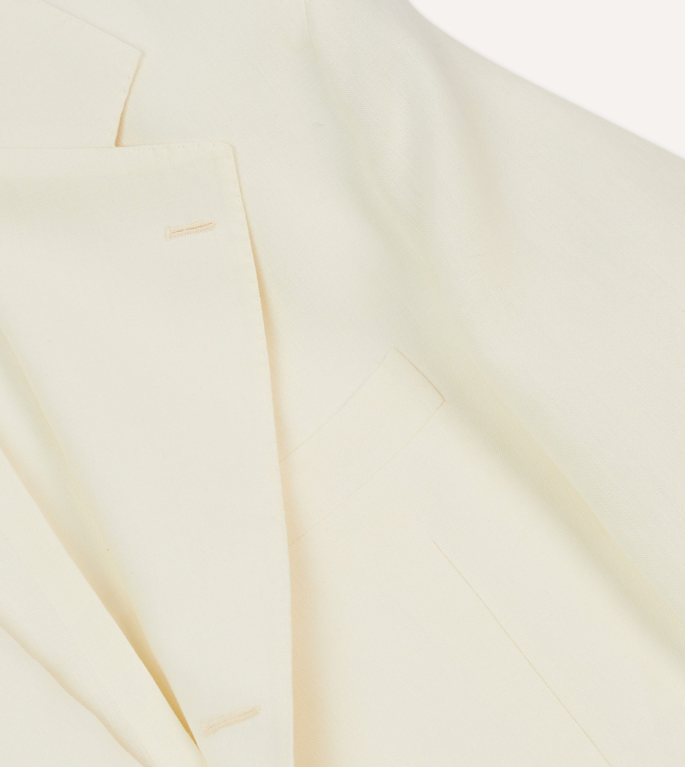 Ecru Irish Linen Tailored Jacket - Image 4
