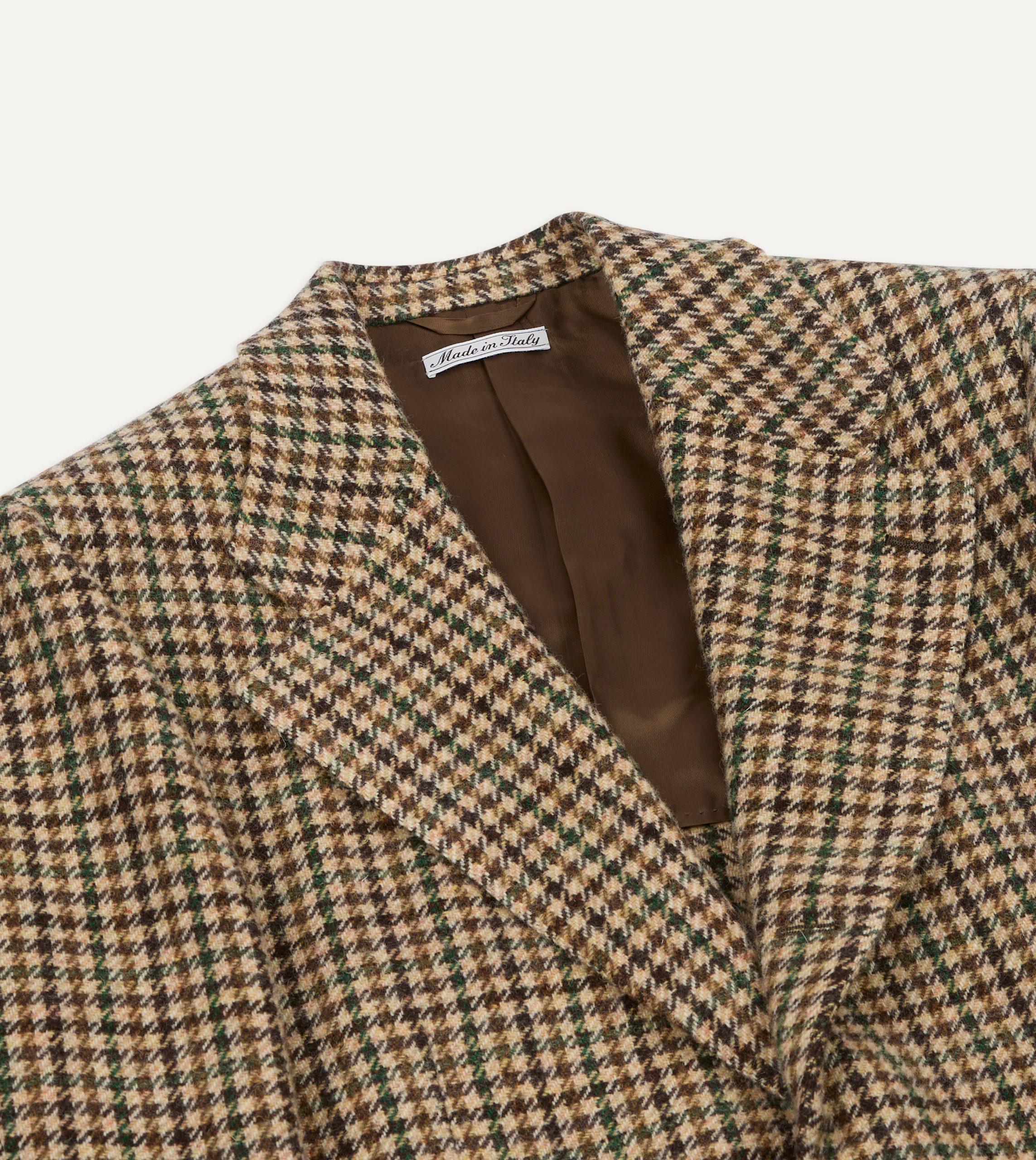 Brown Gun Club Check Tweed Blazer - Image 3