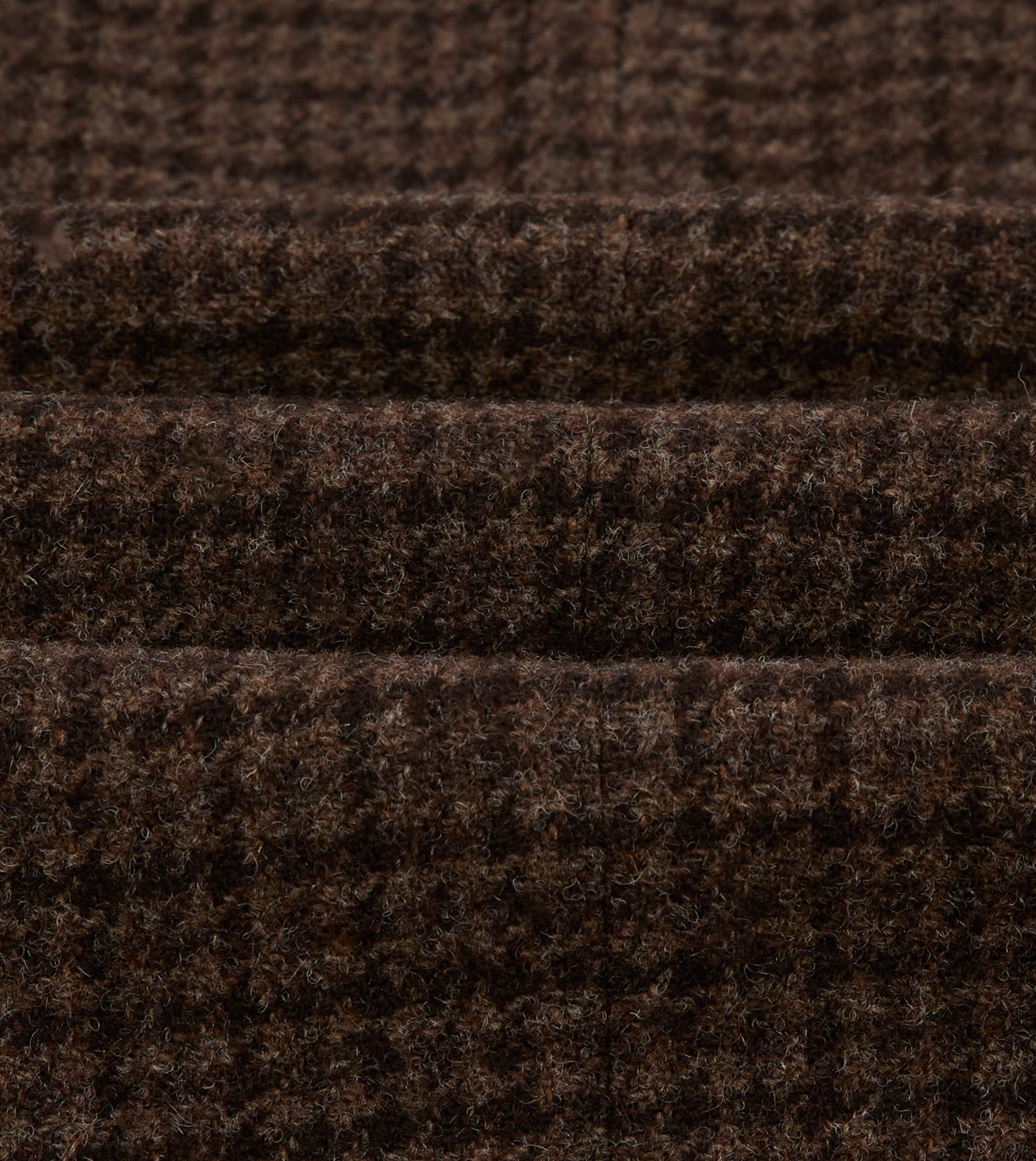Brown Houndstooth Check Tweed Blazer - Image 2
