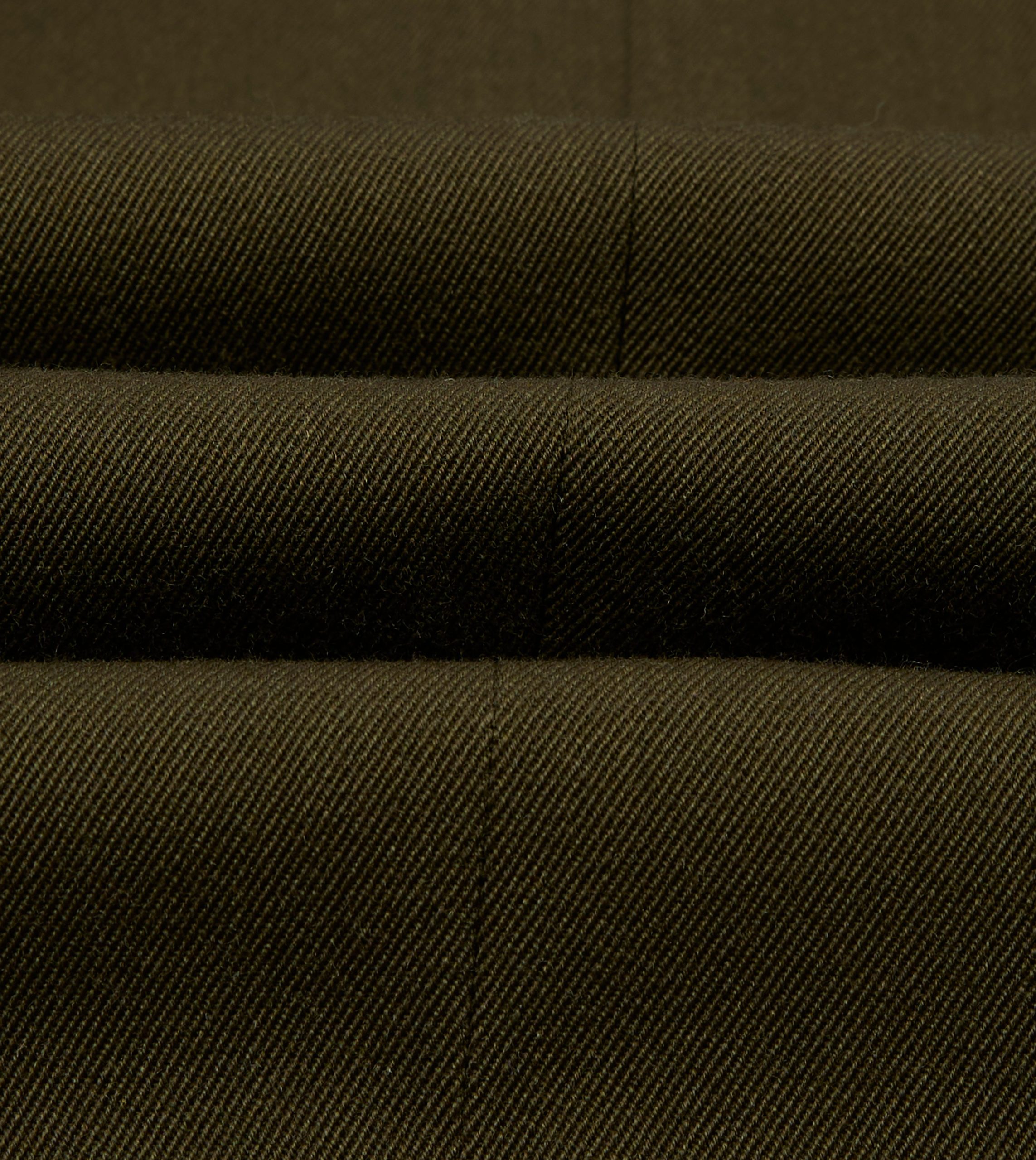 Olive Wool-Cotton Tailored Jacket - Image 2