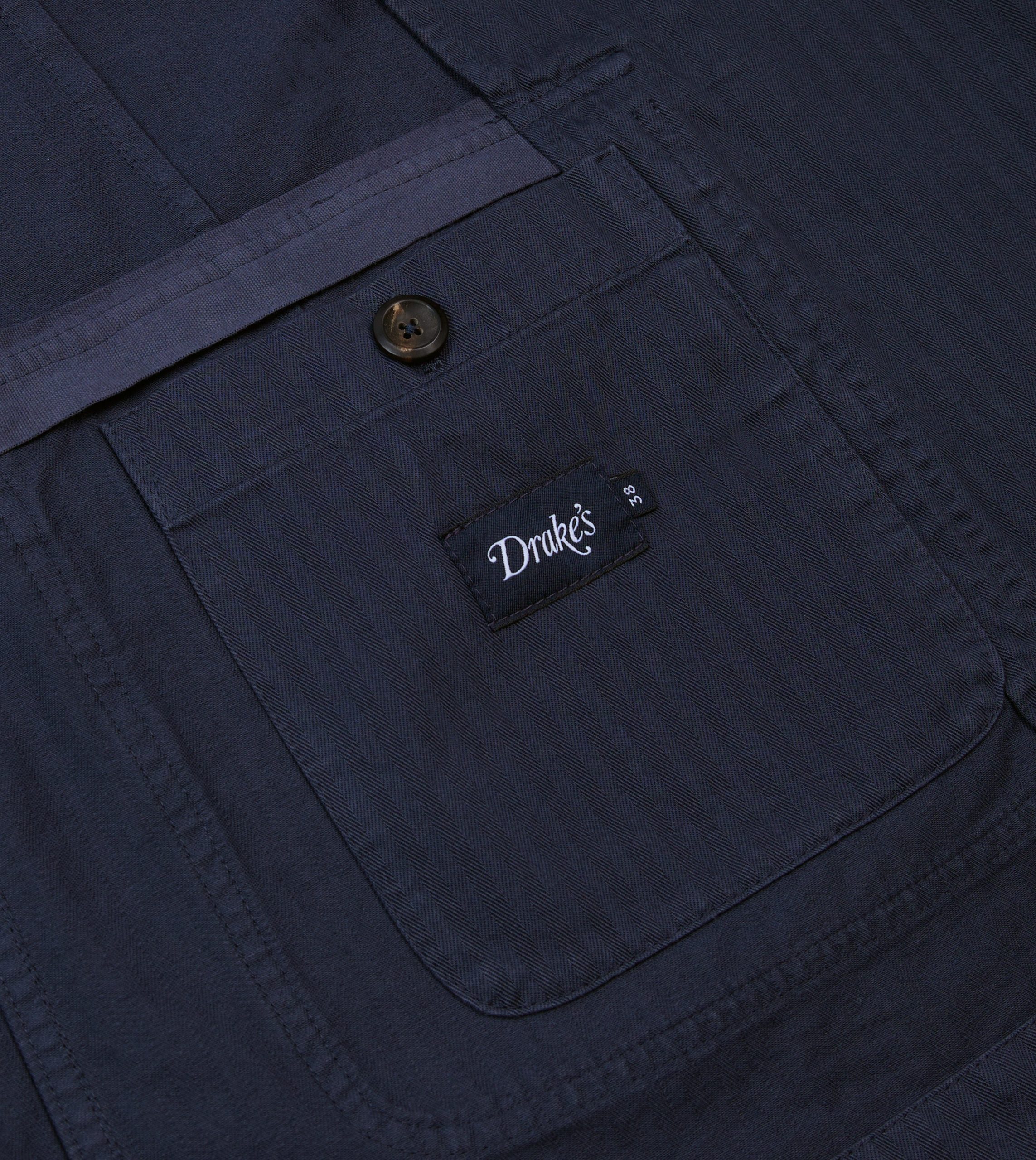 Navy Herringbone Cotton Games Blazer Mk. I - Image 6