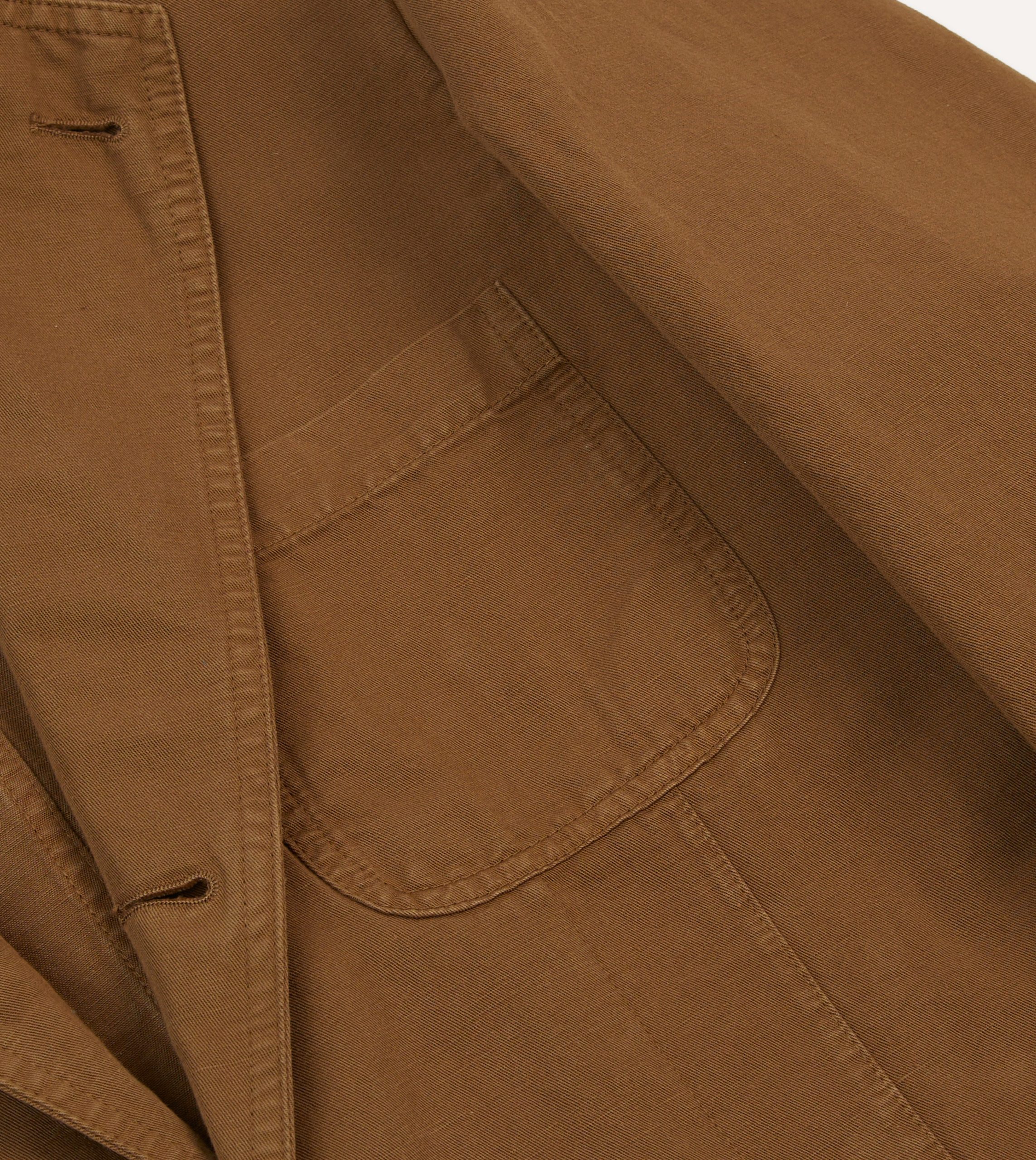 Tobacco Cotton Linen Games Blazer Mk. I - Image 4