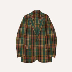 Green Linen Madras Check Games Blazer Mk. I