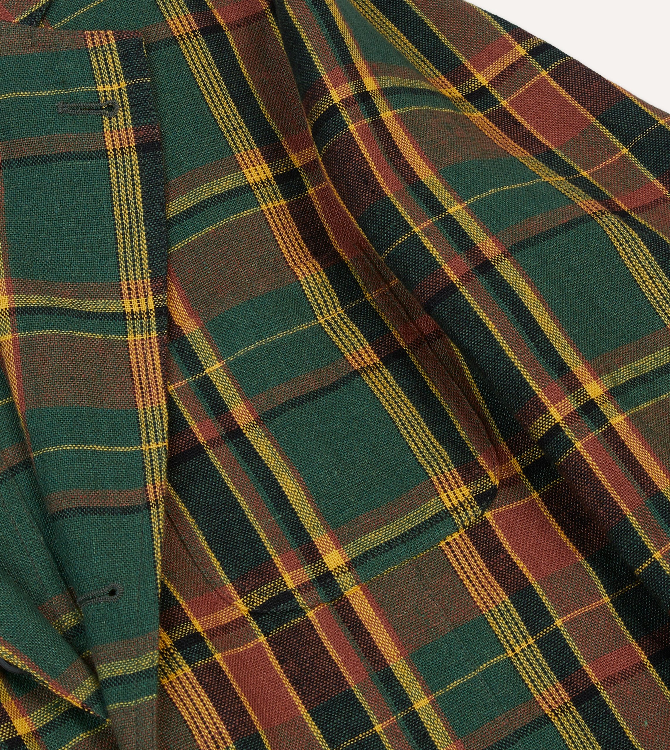 Green Linen Madras Check Games Blazer Mk. I - Image 5