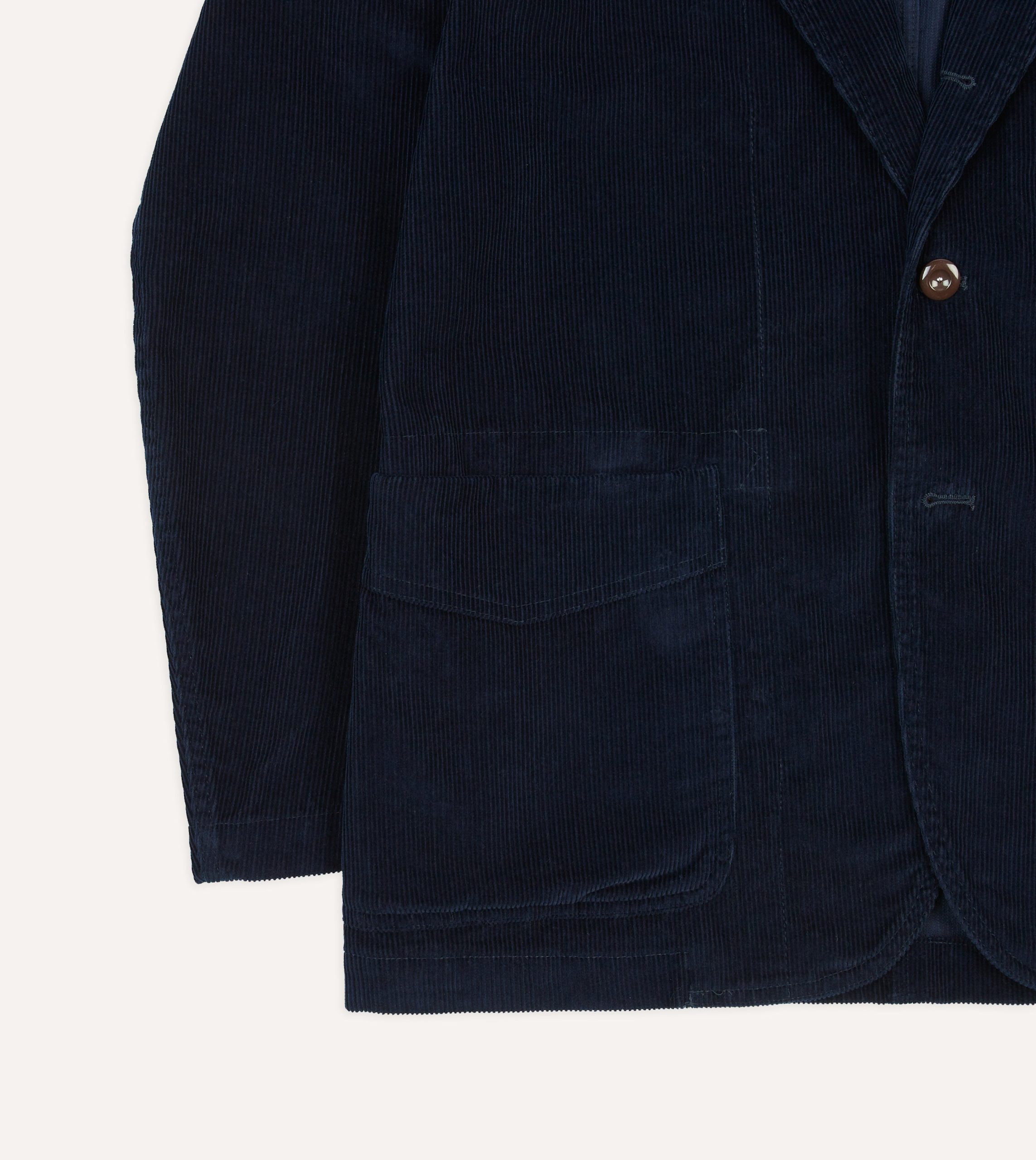 Navy Cotton Corduroy Field Games Blazer - Image 7